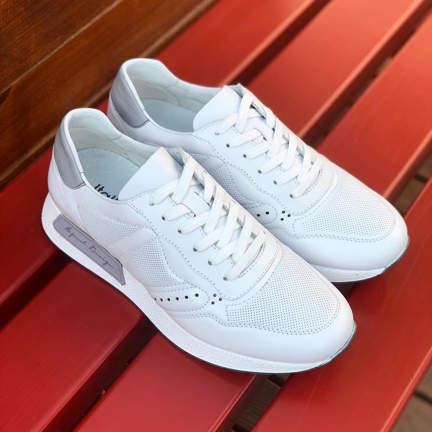 BESA HAKİKİ DERİ EVA TABAN GÜNLÜK ERKEK SNEAKER AYAKKABI - Beyaz
