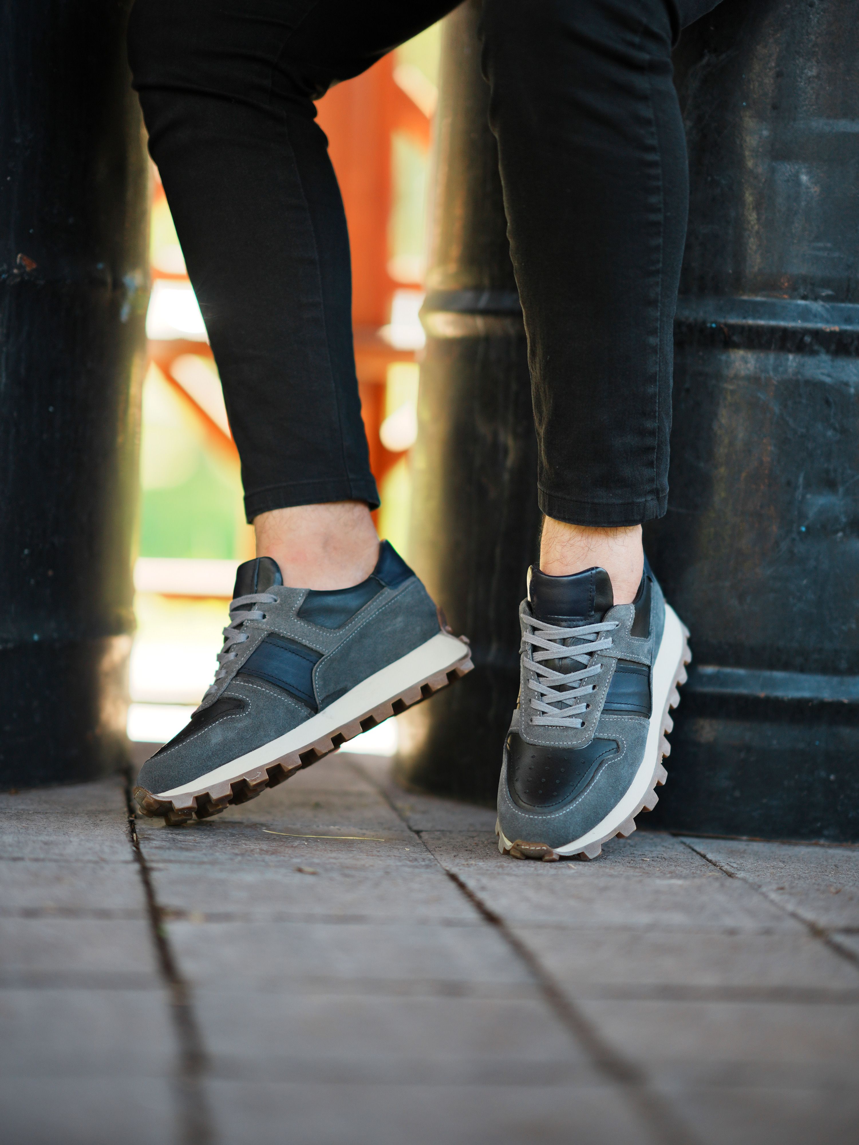 KEVIR HAKİKİ DERİ EVA TABAN GÜNLÜK ERKEK SNEAKER AYAKKABI
