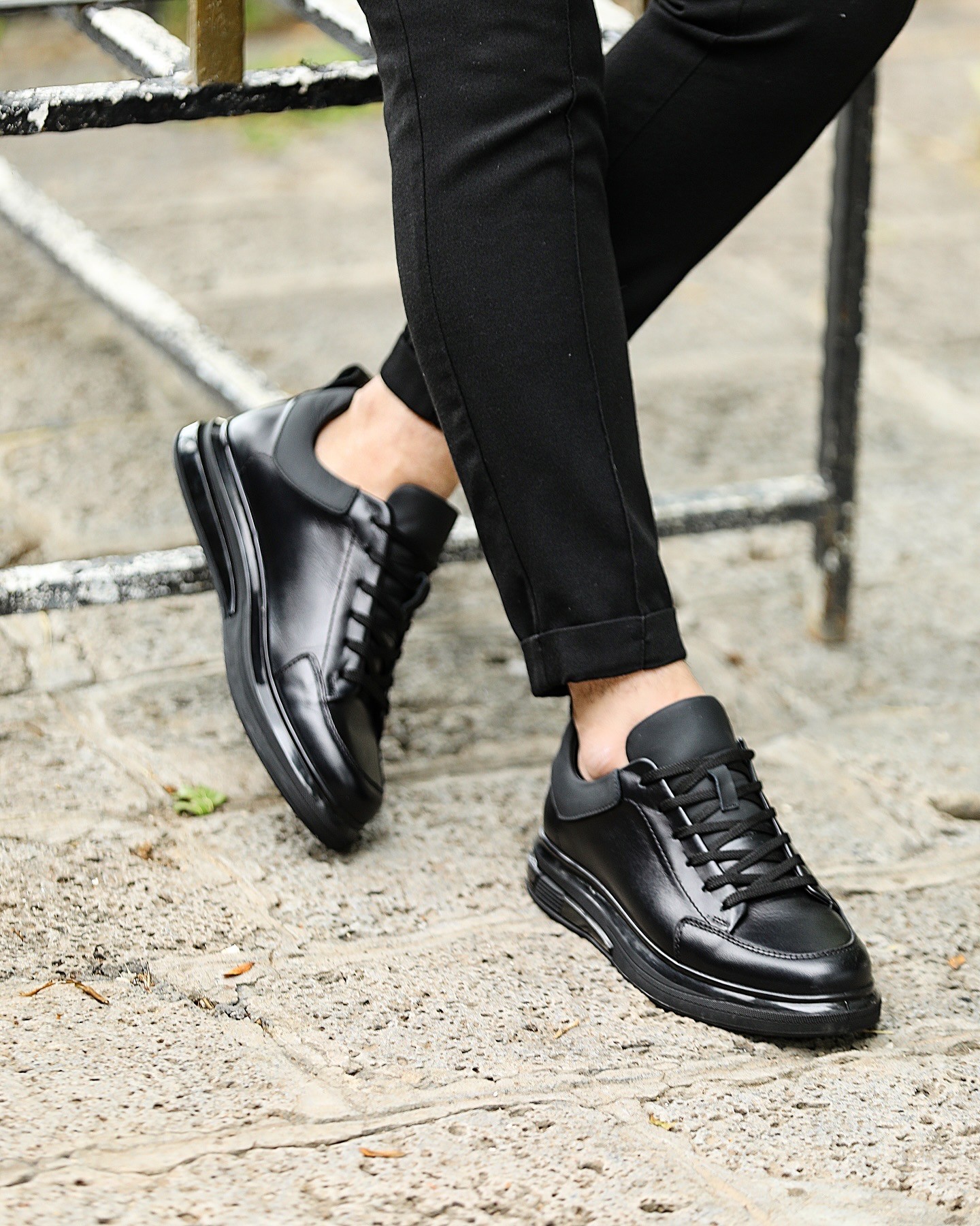 HALDİ HAKİKİ DERİ AİR TABAN GÜNLÜK ERKEK SNEAKER AYAKKABI