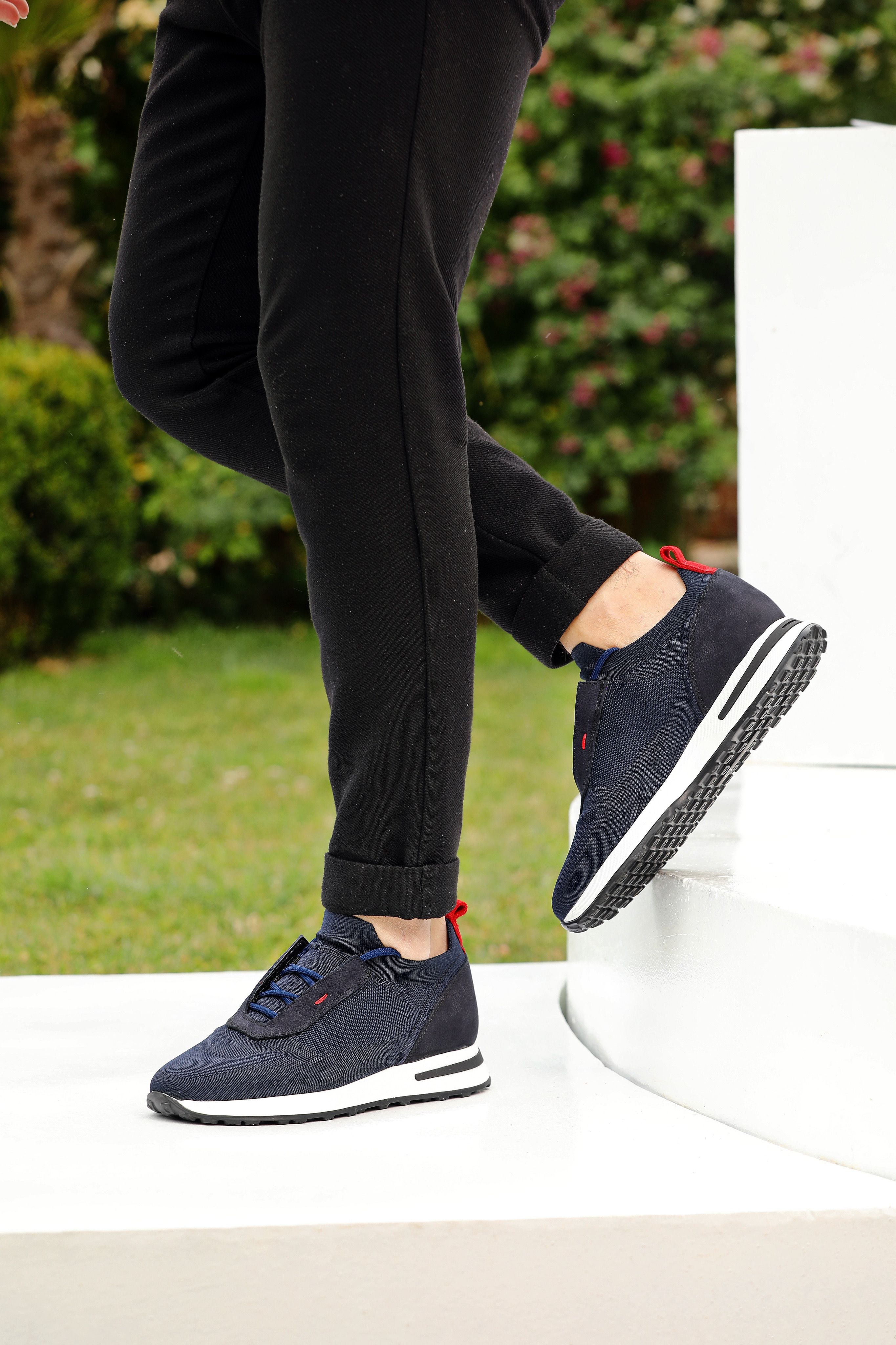 KETEN EVA TABAN GÜNLÜK ERKEK SNEAKER AYAKKABI - Lacivert