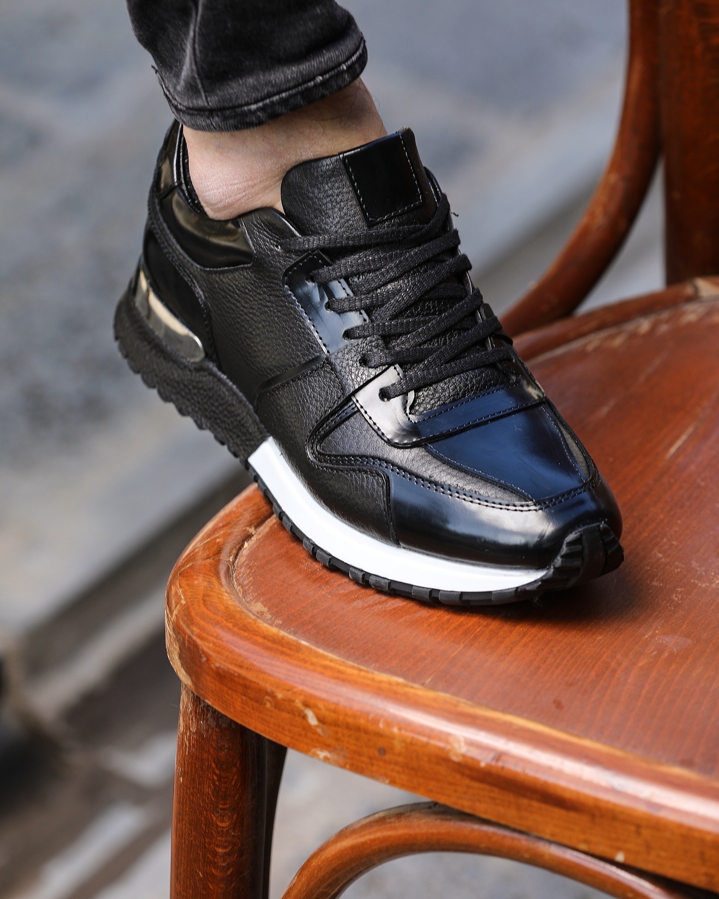 SENTO MODEL HAKİKİ DERİ EVA TABAN GÜNLÜK ERKEK SNEAKER AYAKKABI