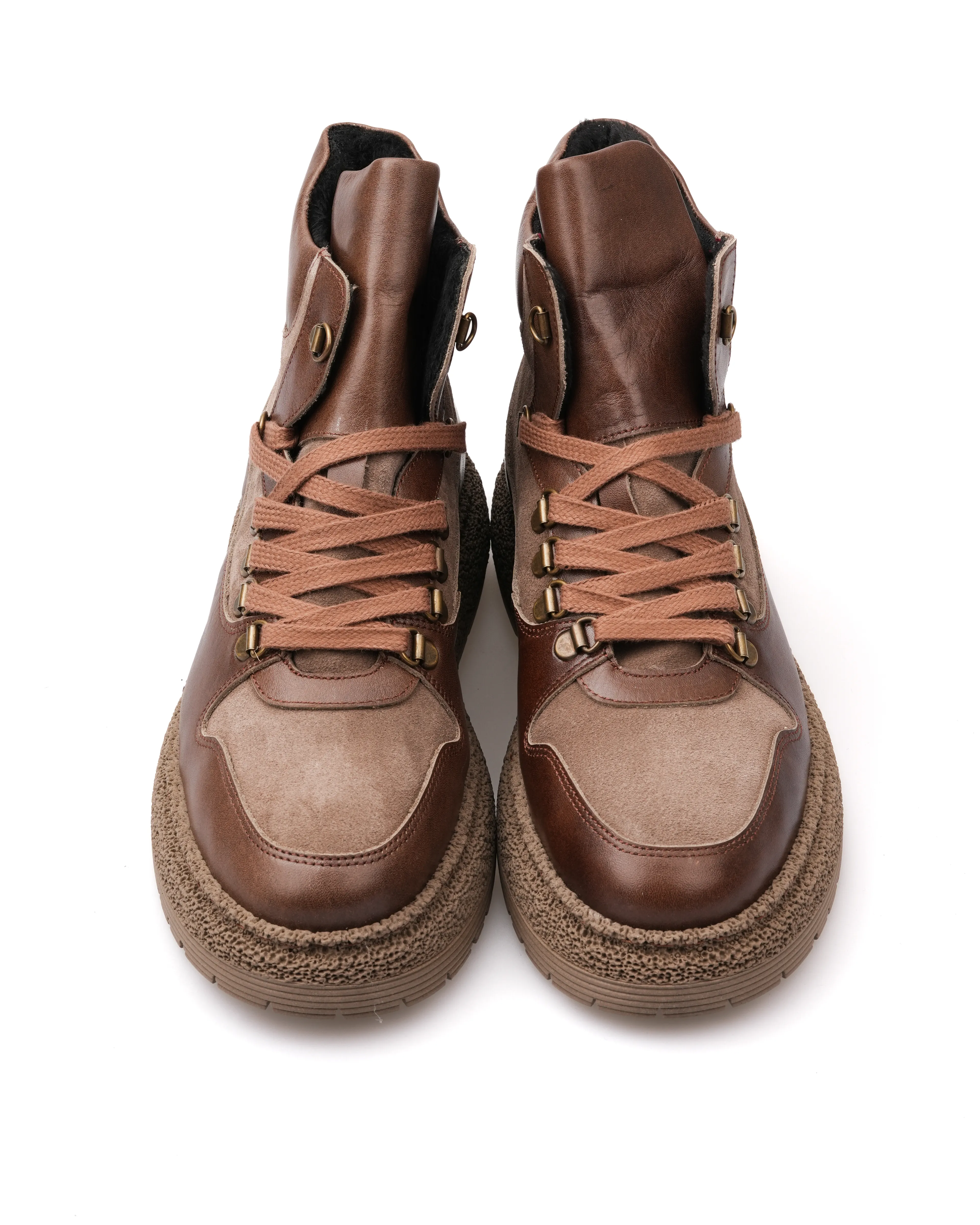 MARTİYA HAKİKİ DERİ GÜNLÜK ERKEK BOT - Vizon