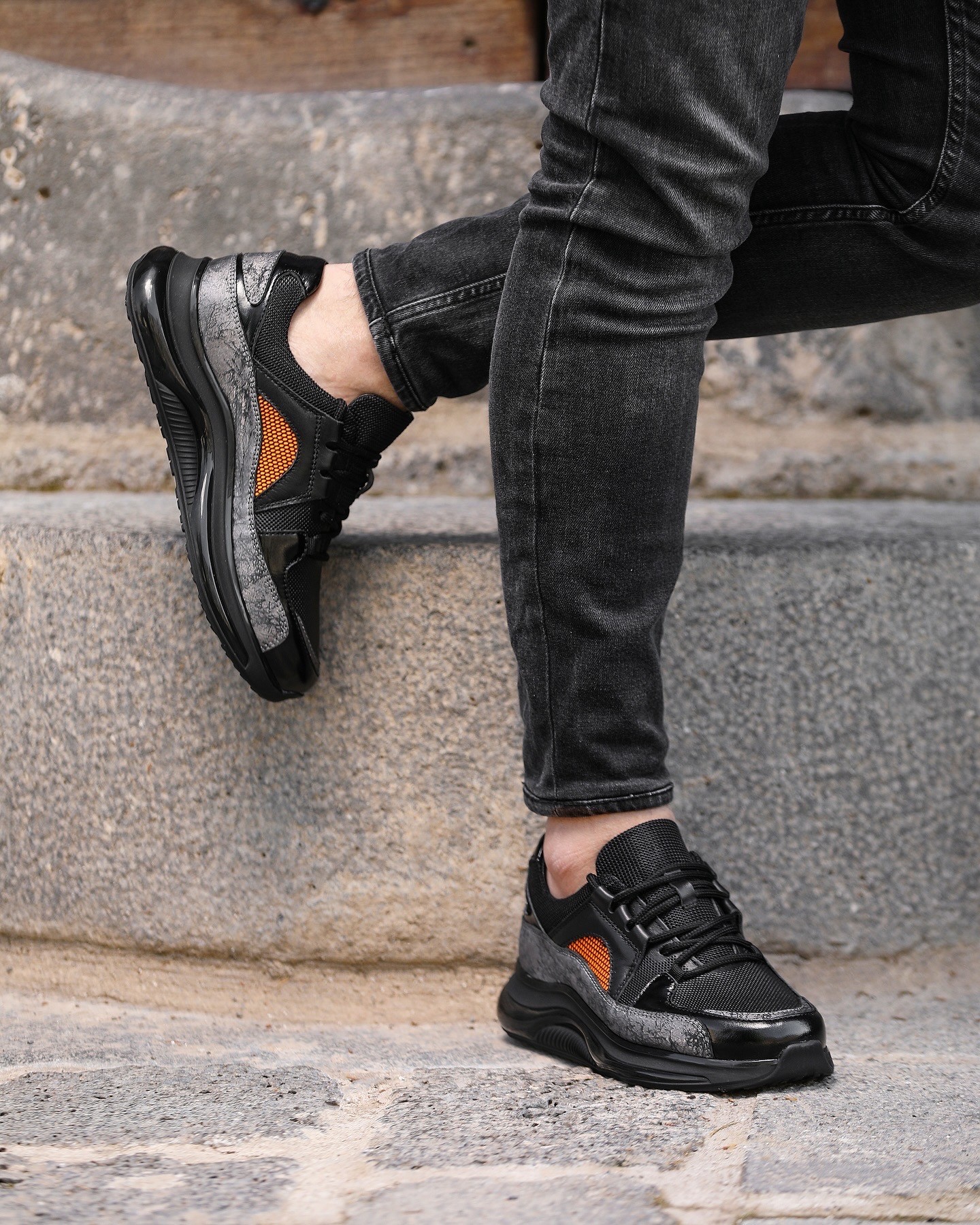 VENÜZ HAKİKİ DERİ AİR TABAN GÜNLÜK ERKEK SNEAKER AYAKKABI