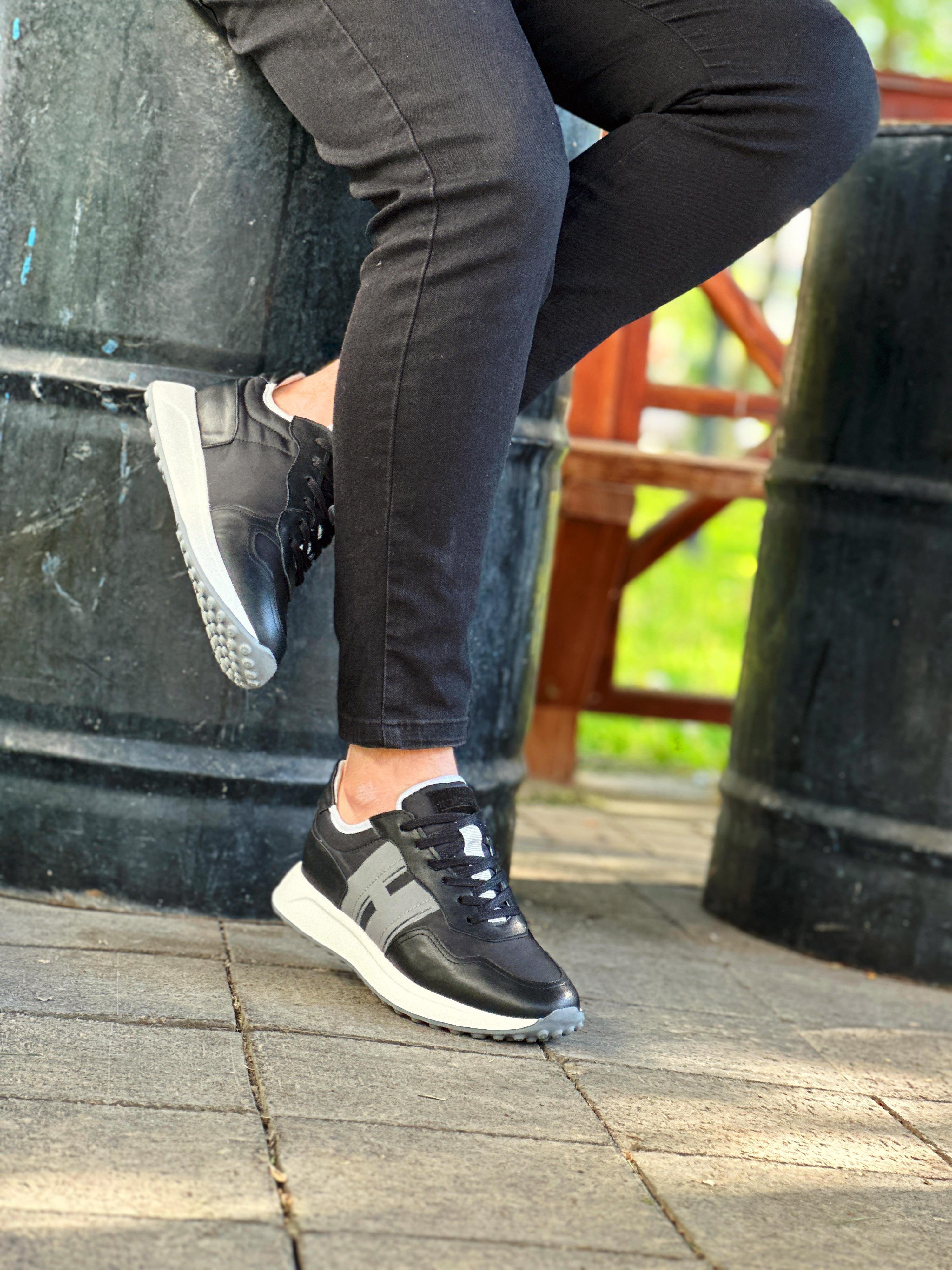 BİSAL HAKİKİ DERİ EVA TABAN GÜNLÜK ERKEK SNEAKER AYAKKABI