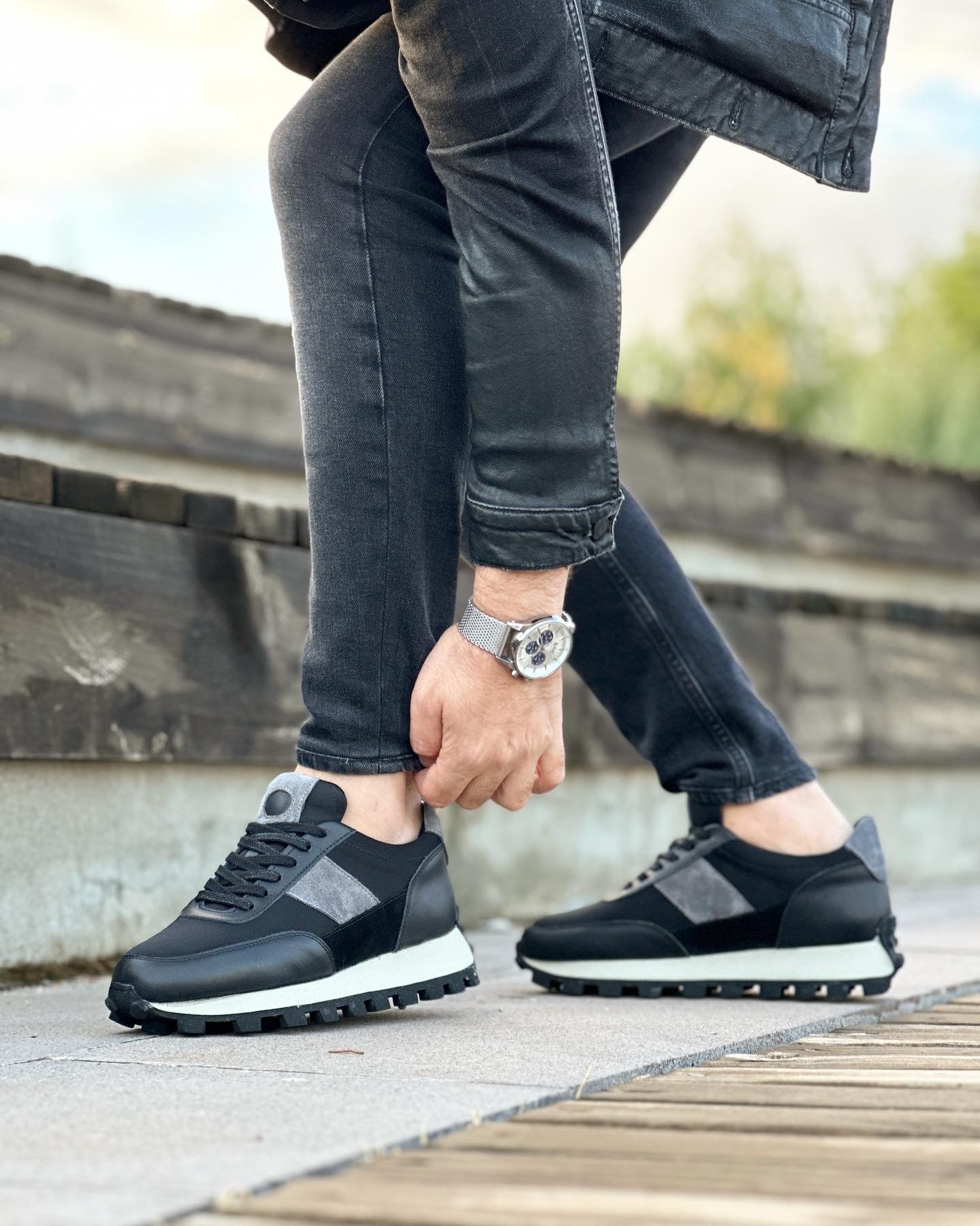 HAKİKİ DERİ EVA TABAN GÜNLÜK ERKEK SNEAKER AYAKKABI