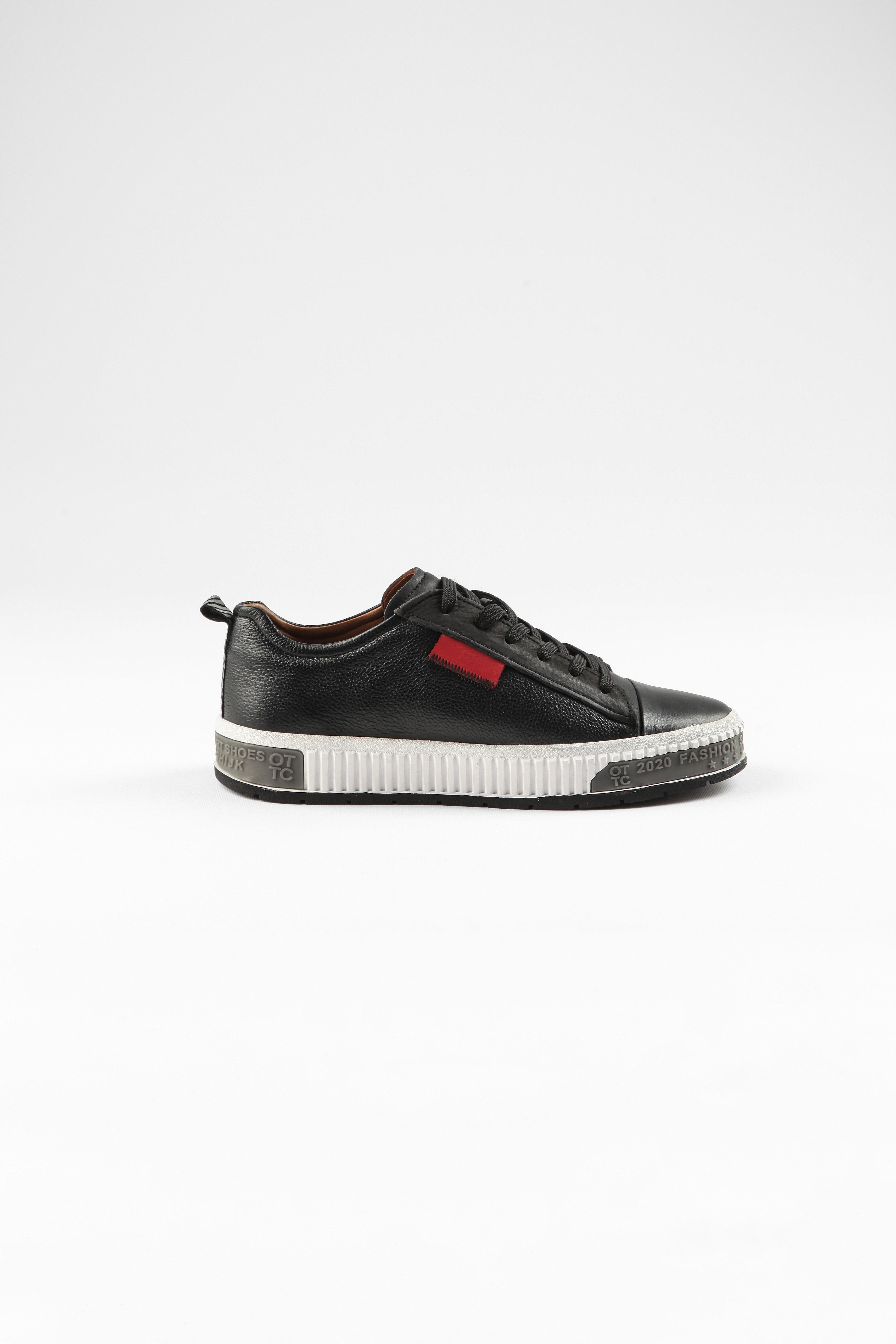 ZENNA HAKİKİ DERİ KAUÇUK TABAN GÜNLÜK ERKEK SNEAKER AYAKKABI