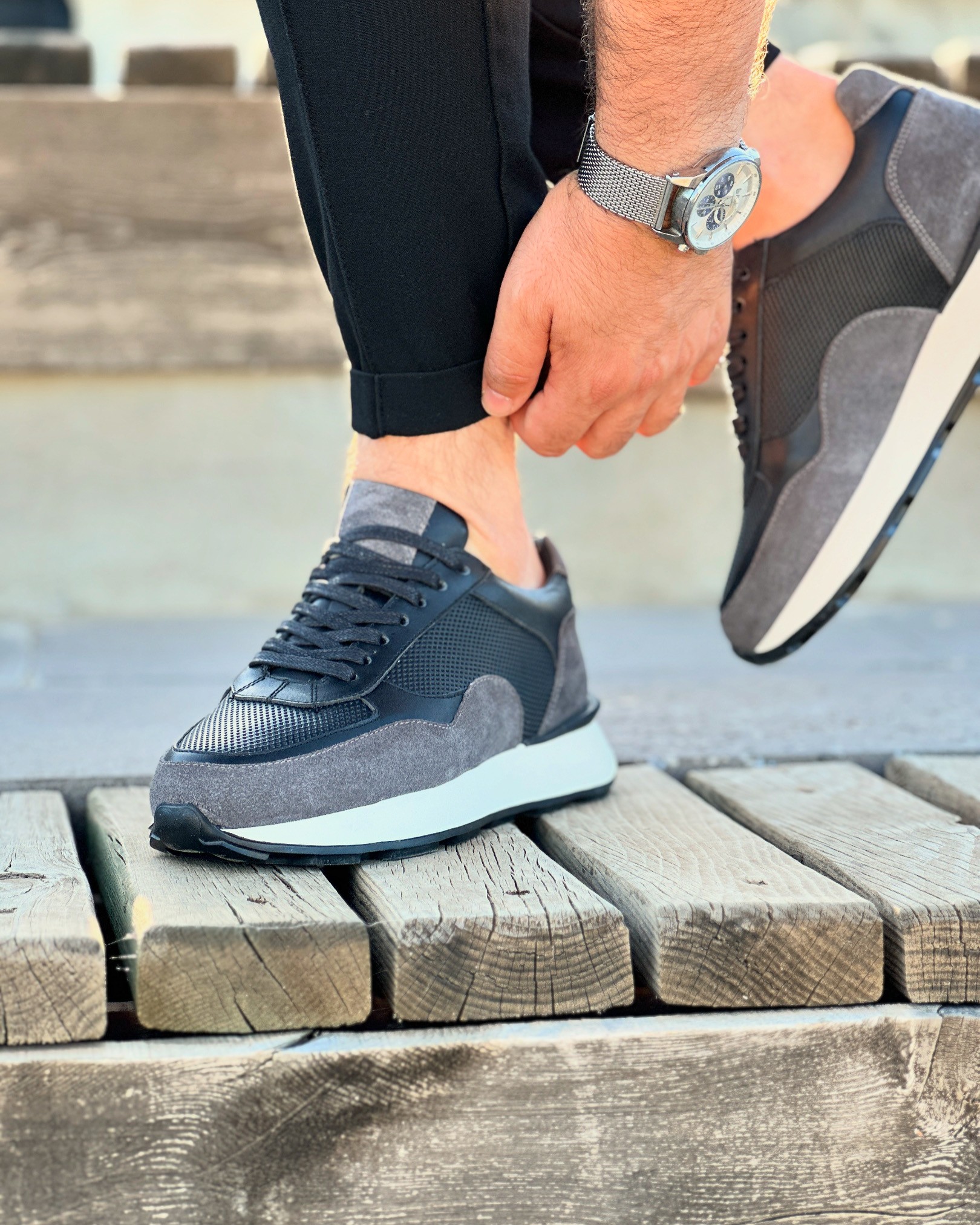 EMBİD HAKİKİ DERİ EVA TABAN GÜNLÜK ERKEK SNEAKER AYAKKABI