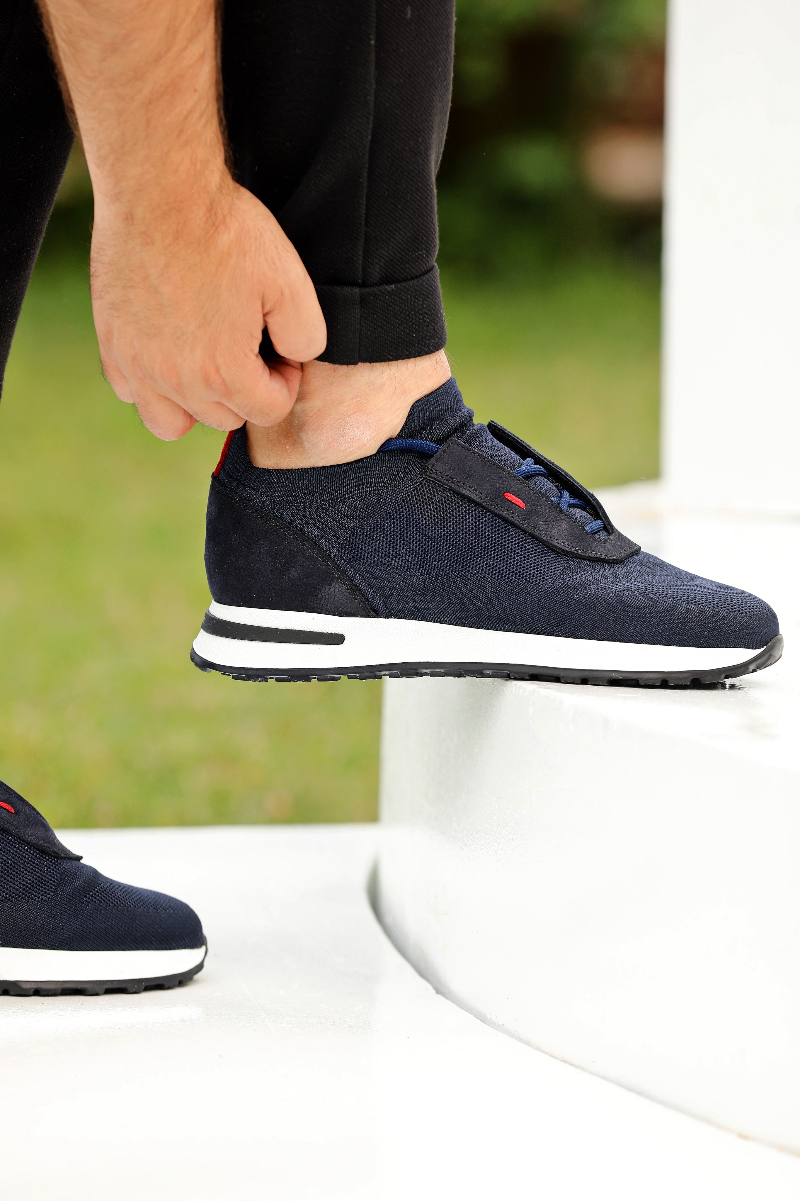 KETEN EVA TABAN GÜNLÜK ERKEK SNEAKER AYAKKABI - Lacivert
