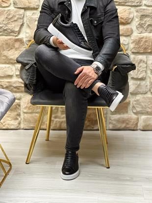 NEZAK HAKİKİ DERİ EVA TABAN ERKEK SNEAKER AYAKKABI