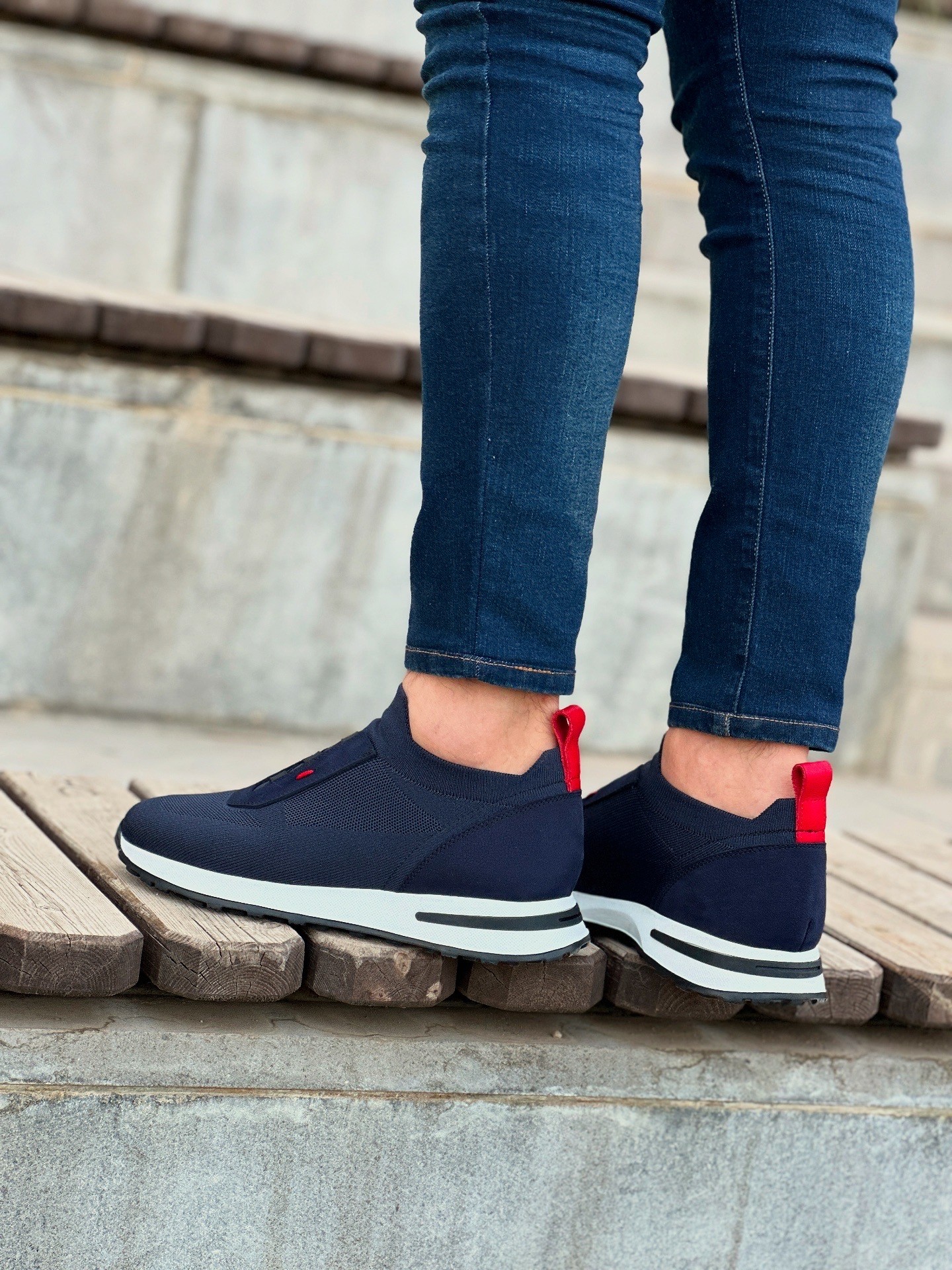 MULAS KETEN GÜNLÜK ERKEK SNEAKER AYAKKABI - Lacivert