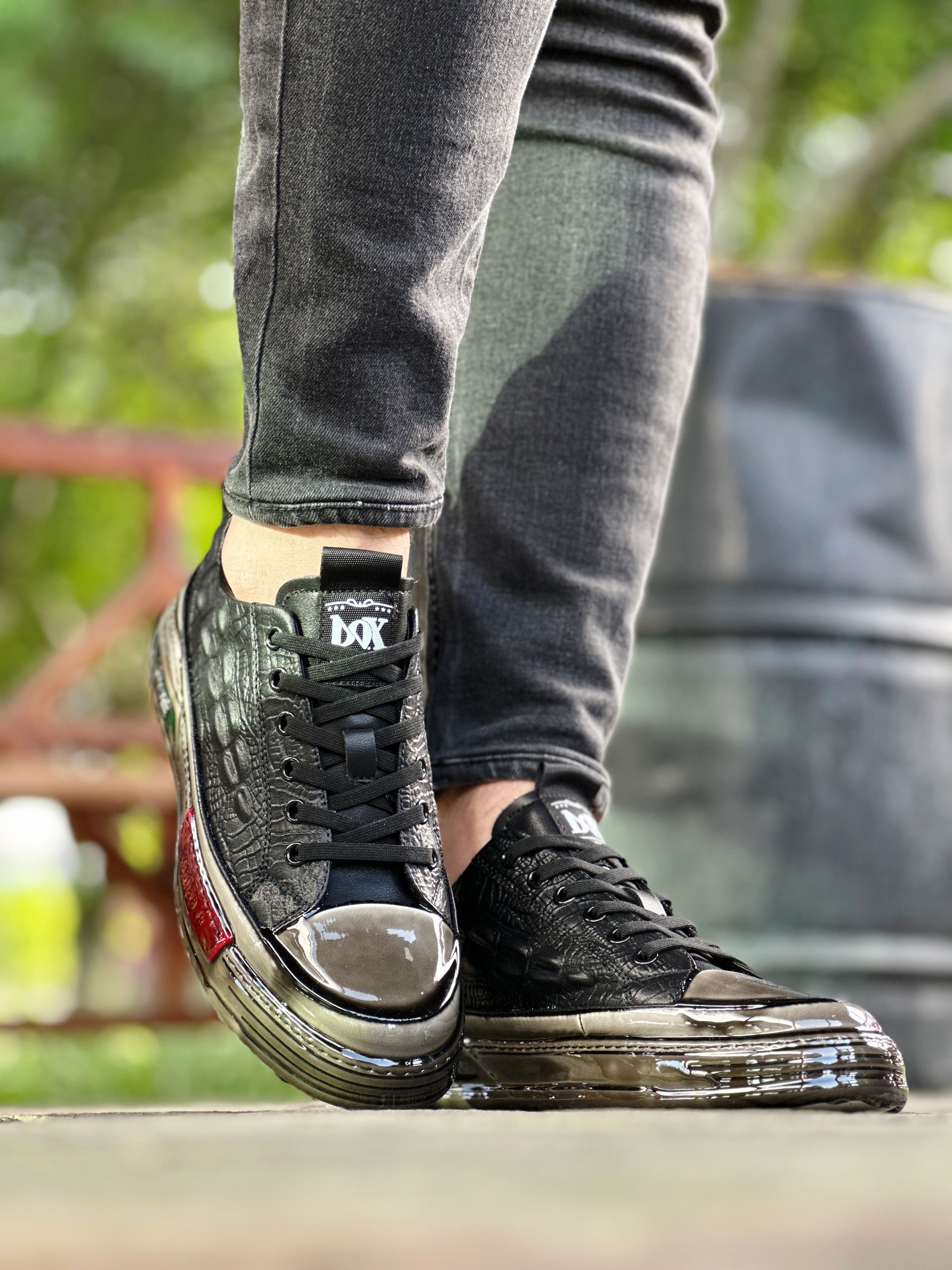 GİON HAKİKİ DERİ KAUÇUK TABAN ERKEK SNEAKER AYAKKABI