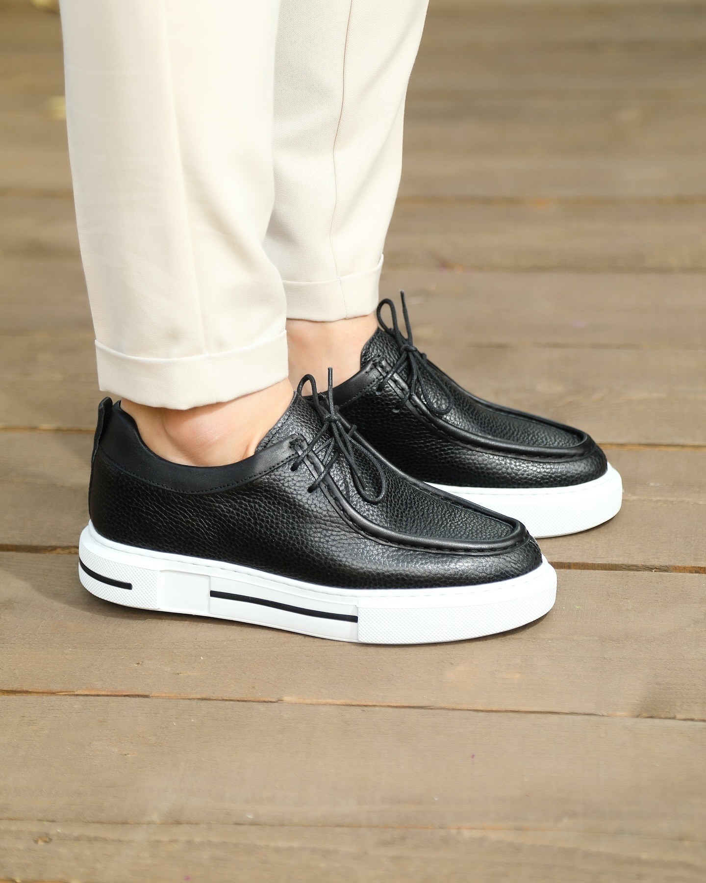 SATUN HAKİKİ DERİ EVA TABAN GÜNLÜK ERKEK SNEAKER AYAKKABI