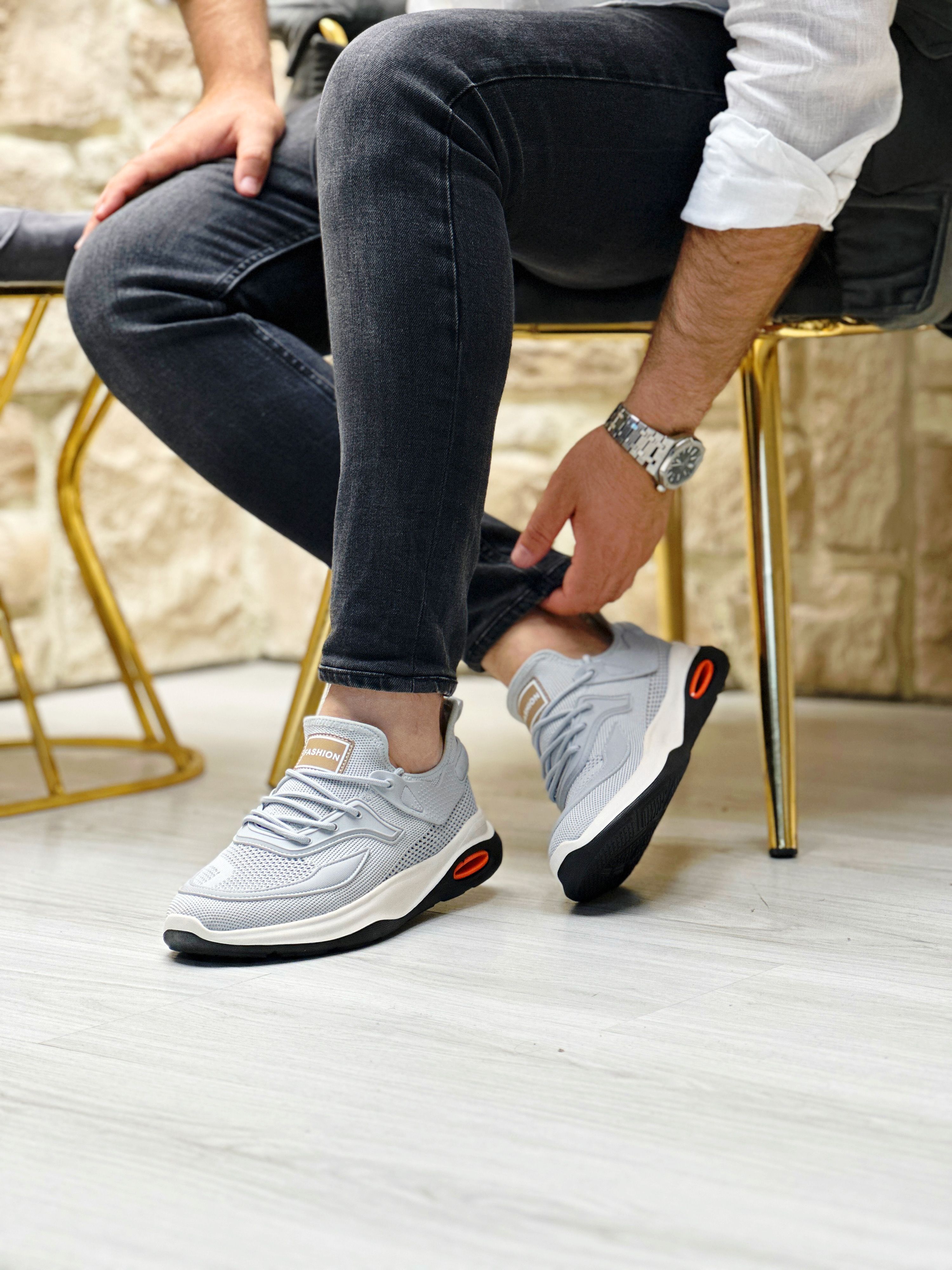 SAPEN KETEN AİR TABAN GÜNLÜK ERKEK SNEAKER AYAKKABI - Gri