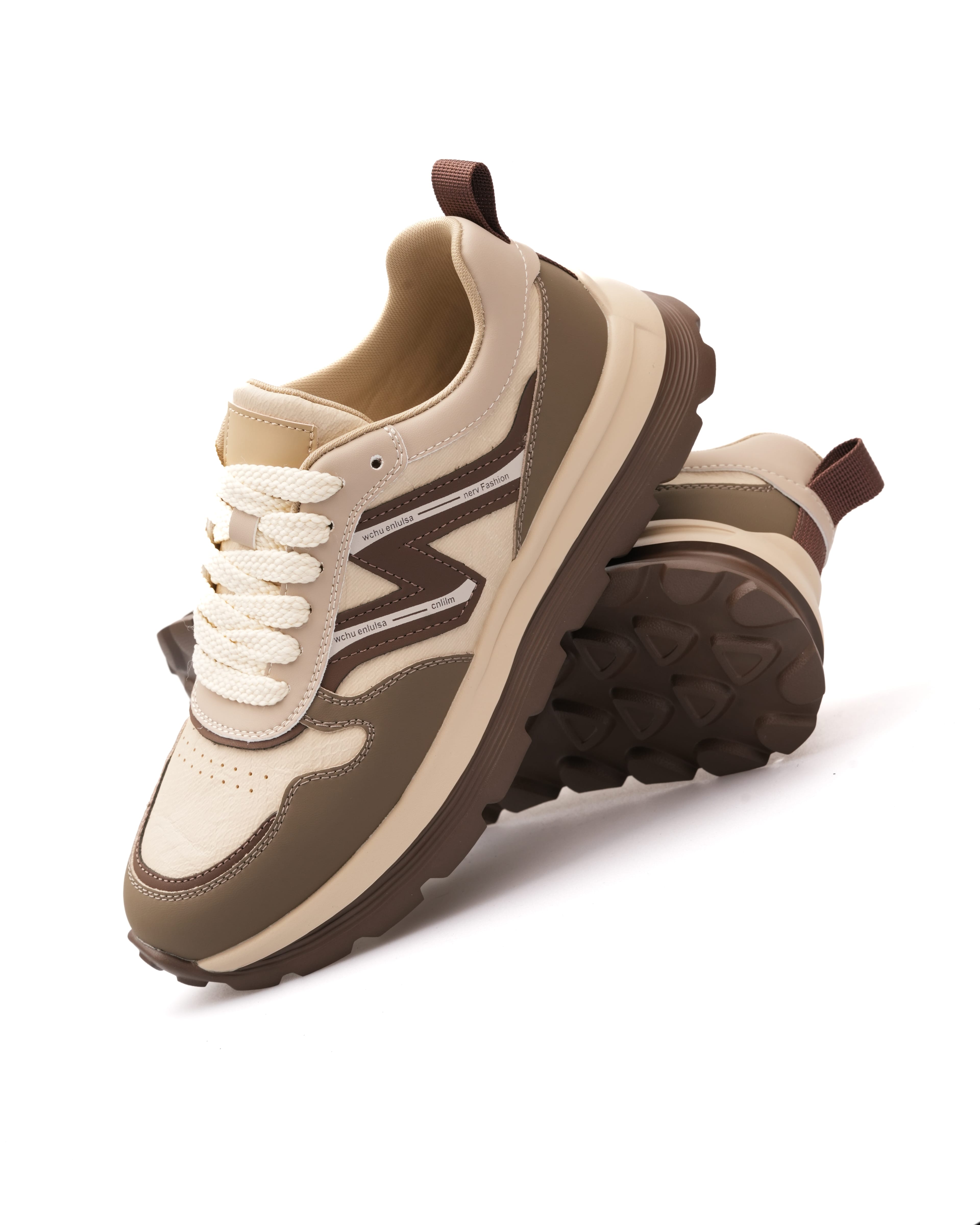 RETHAN HAKİKİ DERİ GÜNLÜK ERKEK SNEAKER AYAKKABI - Bej