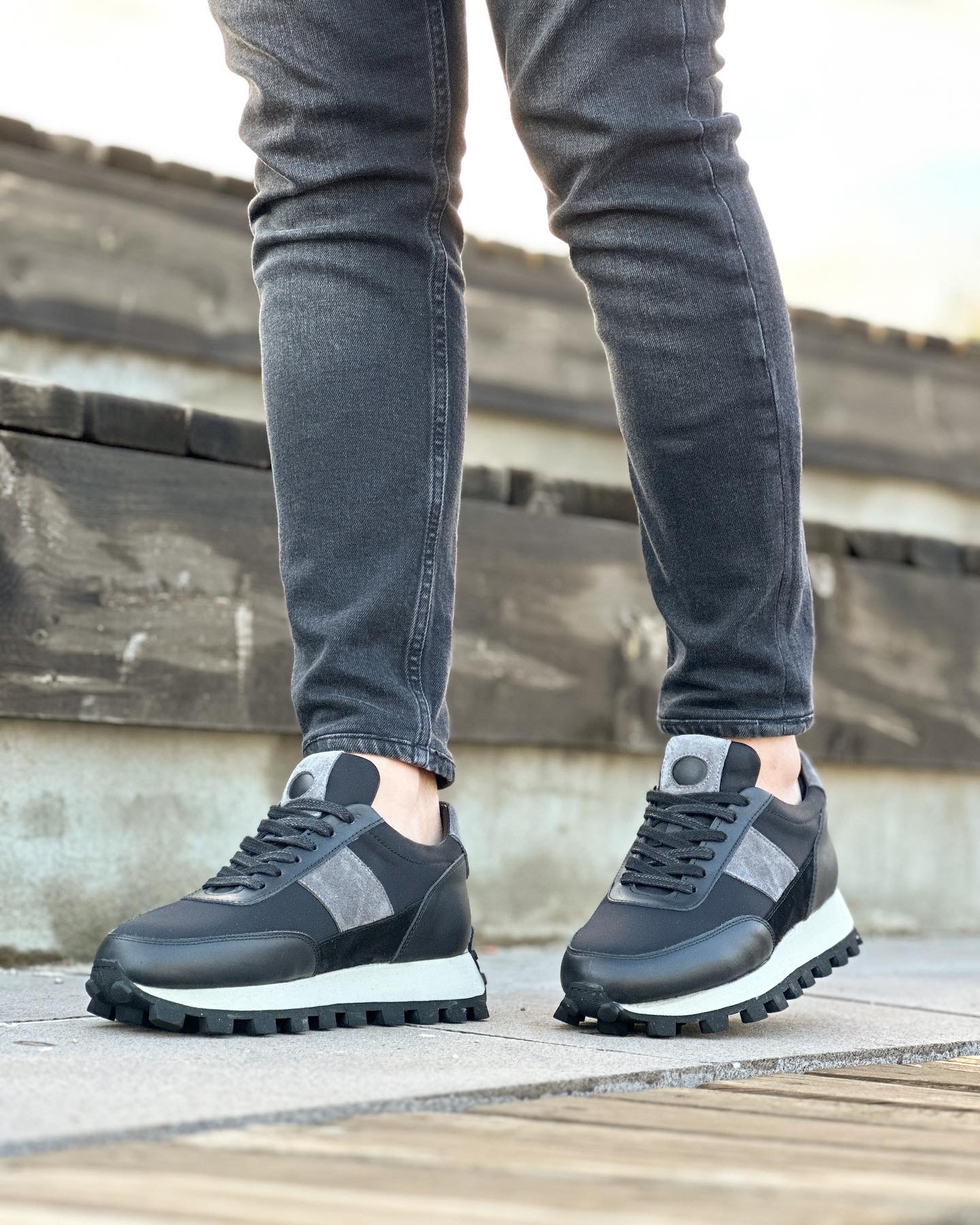 HAKİKİ DERİ EVA TABAN GÜNLÜK ERKEK SNEAKER AYAKKABI