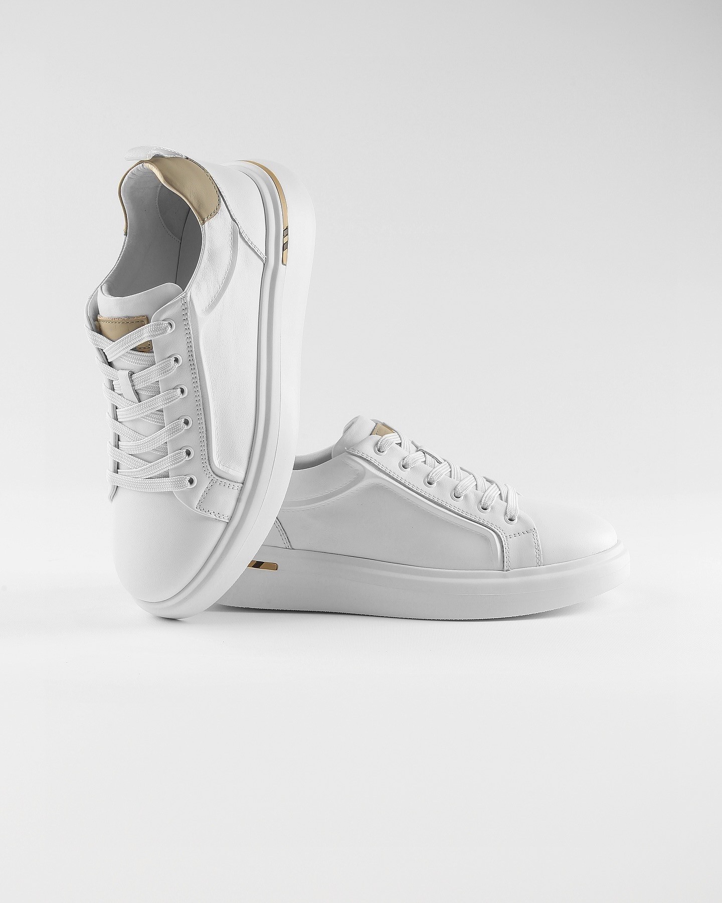 MEBRA HAKİKİ DERİ AİR TABAN GÜNLÜK ERKEK SNEAKER AYAKKABI - Beyaz