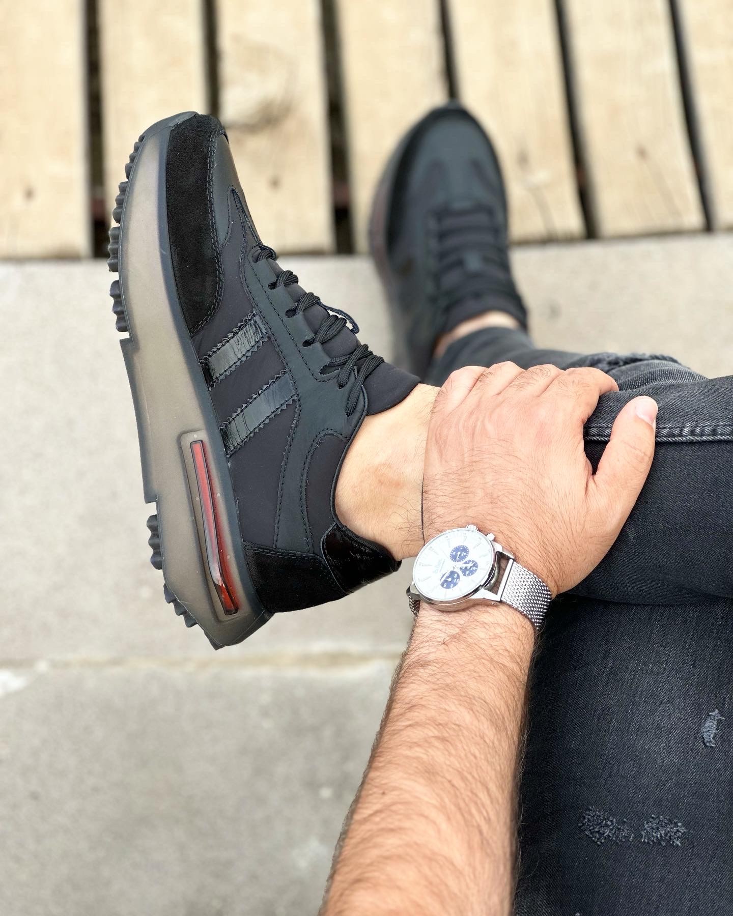 HAKİKİ DERİ AİR TABAN GÜNLÜK ERKEK SNEAKER AYAKKABI