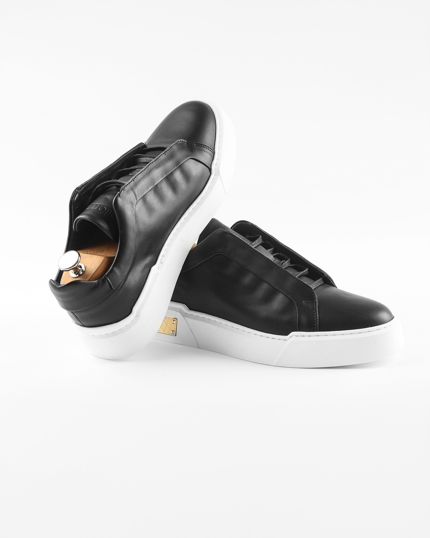HERRERA HAKİKİ DERİ EVA TABAN GÜNLÜK ERKEK SNEAKER AYAKKABI - Siyah