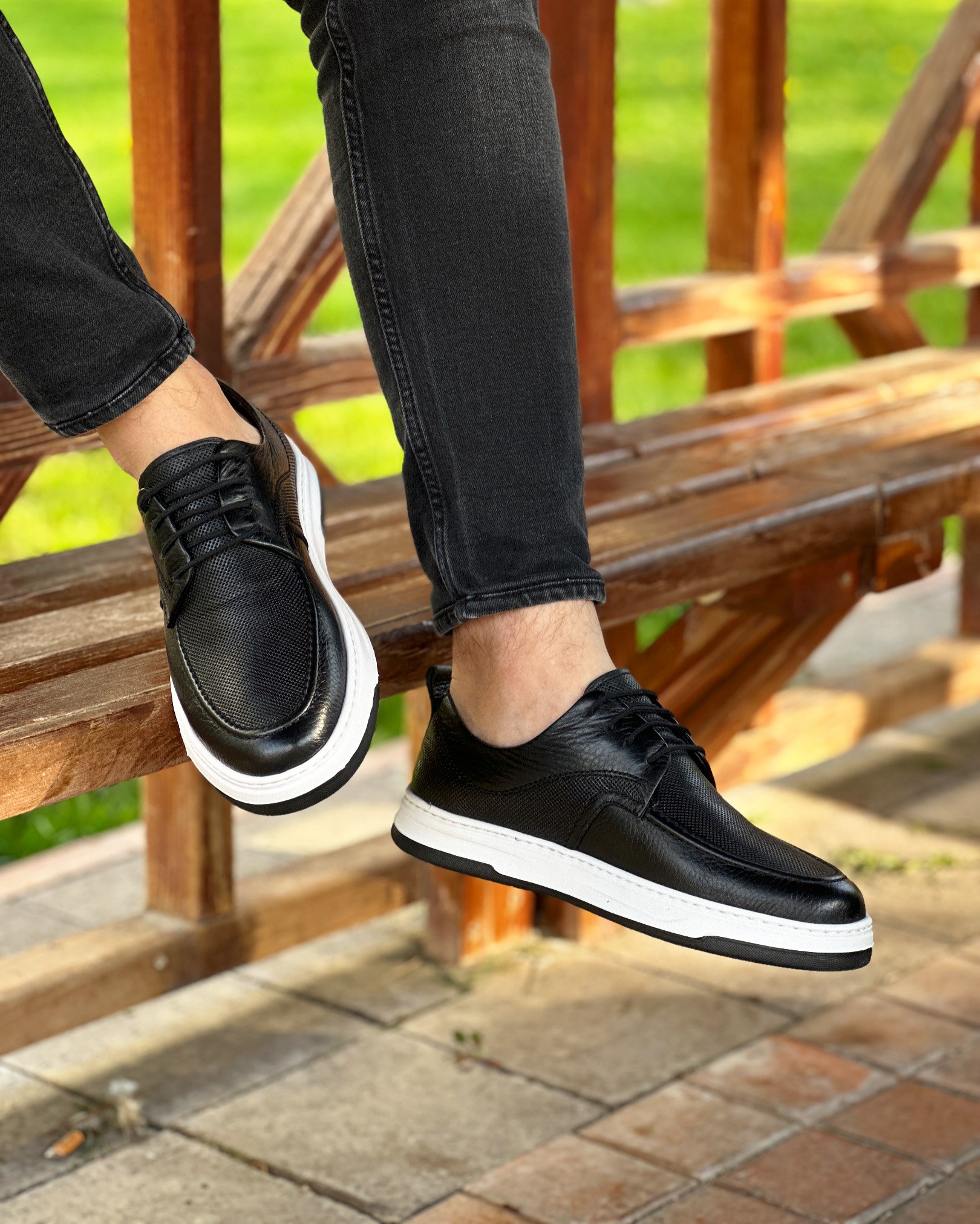 VEYD HAKİKİ DERİ EVA TABAN GÜNLÜK ERKEK SNEAKER AYAKKABI