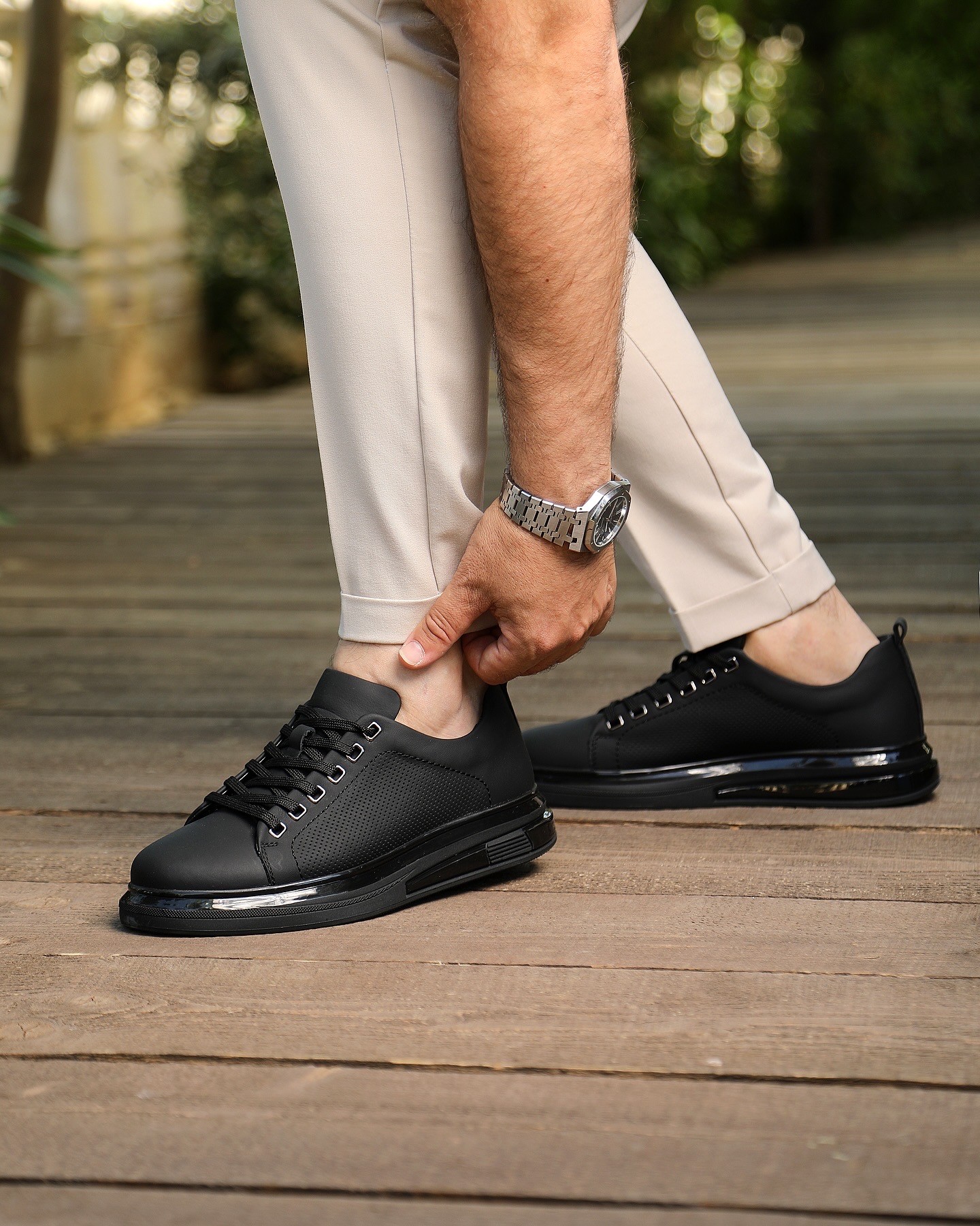 ADERO HAKİKİ DERİ AİR TABAN GÜNLÜK ERKEK SNEAKER AYAKKABI