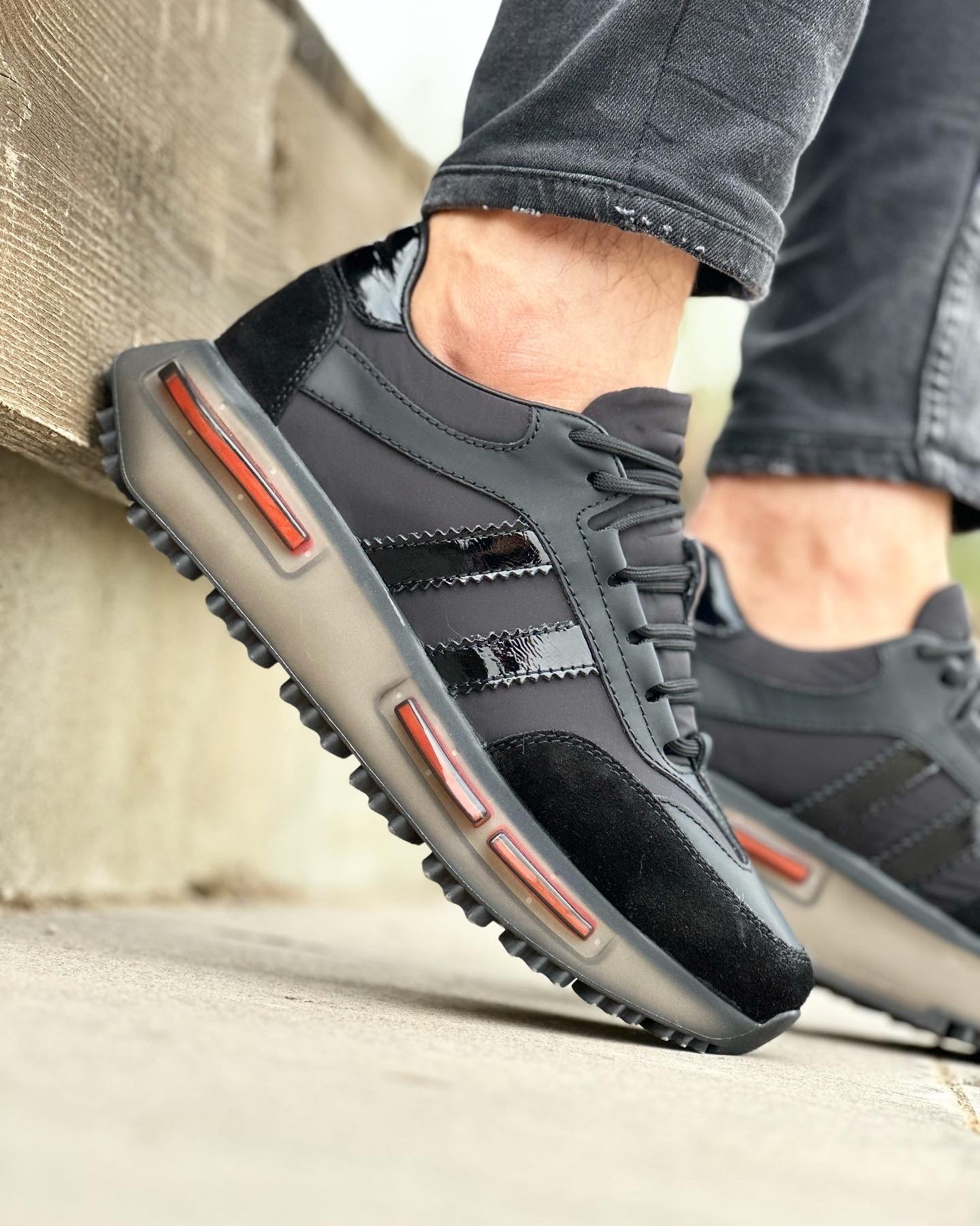 HAKİKİ DERİ AİR TABAN GÜNLÜK ERKEK SNEAKER AYAKKABI