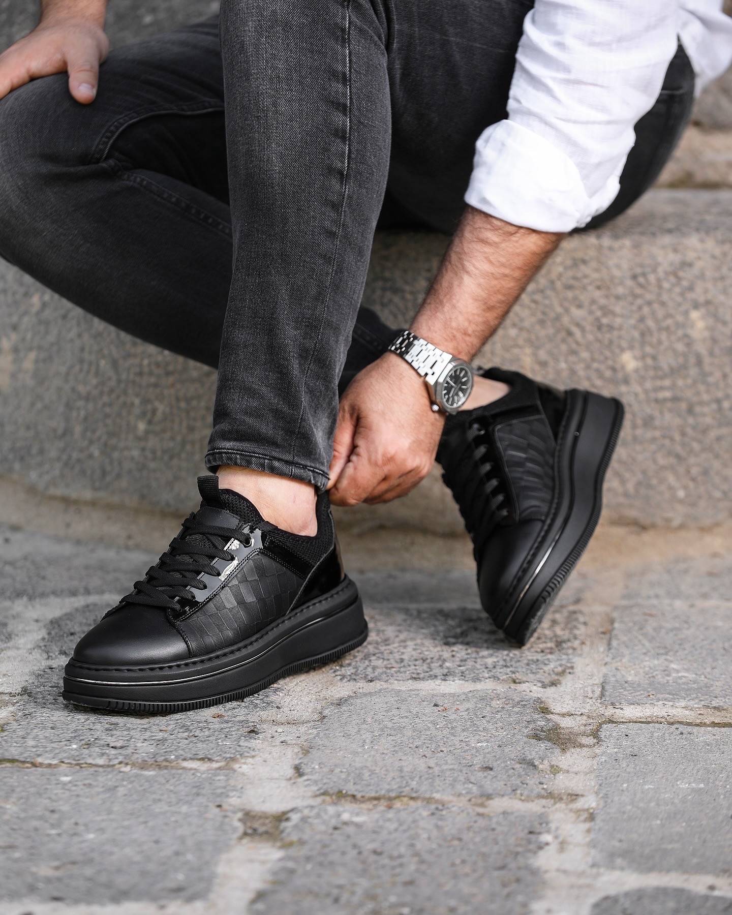 ALEX HAKİKİ DERİ GARNİLİ GÜNLÜK ERKEK SNEAKER AYAKKABI