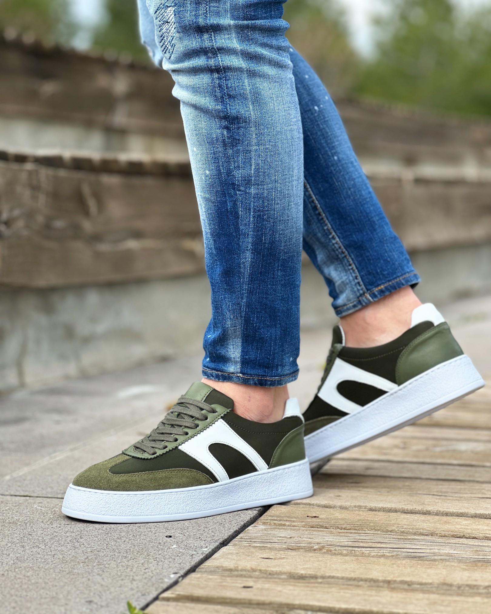 TREYLER HAKİKİ DERİ EVA TABAN GÜNLÜK ERKEK SNEAKER AYAKKABI