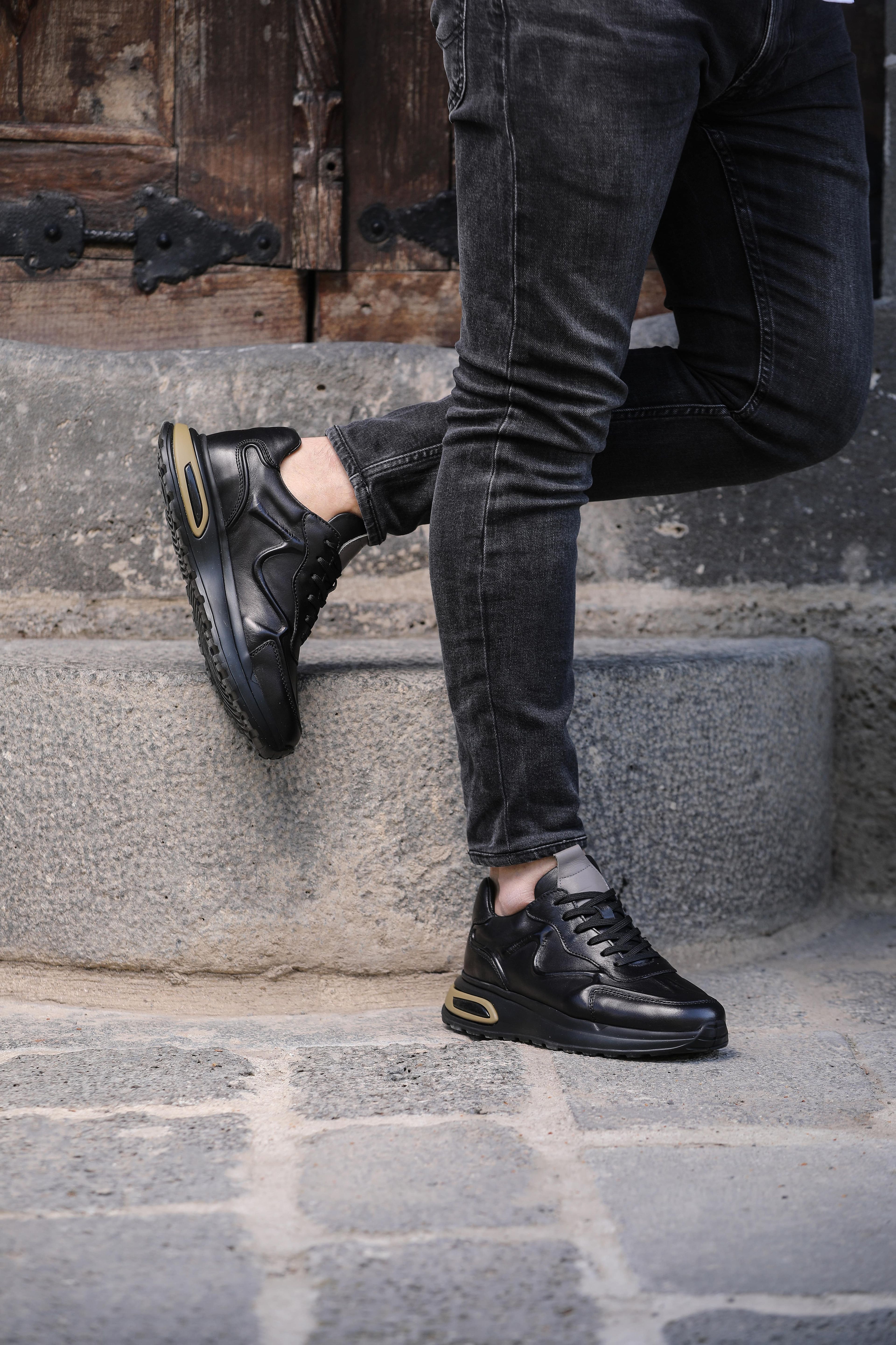MANİLA HAKİKİ DERİ AİR TABAN GÜNLÜK ERKEK SNEAKER AYAKKABI