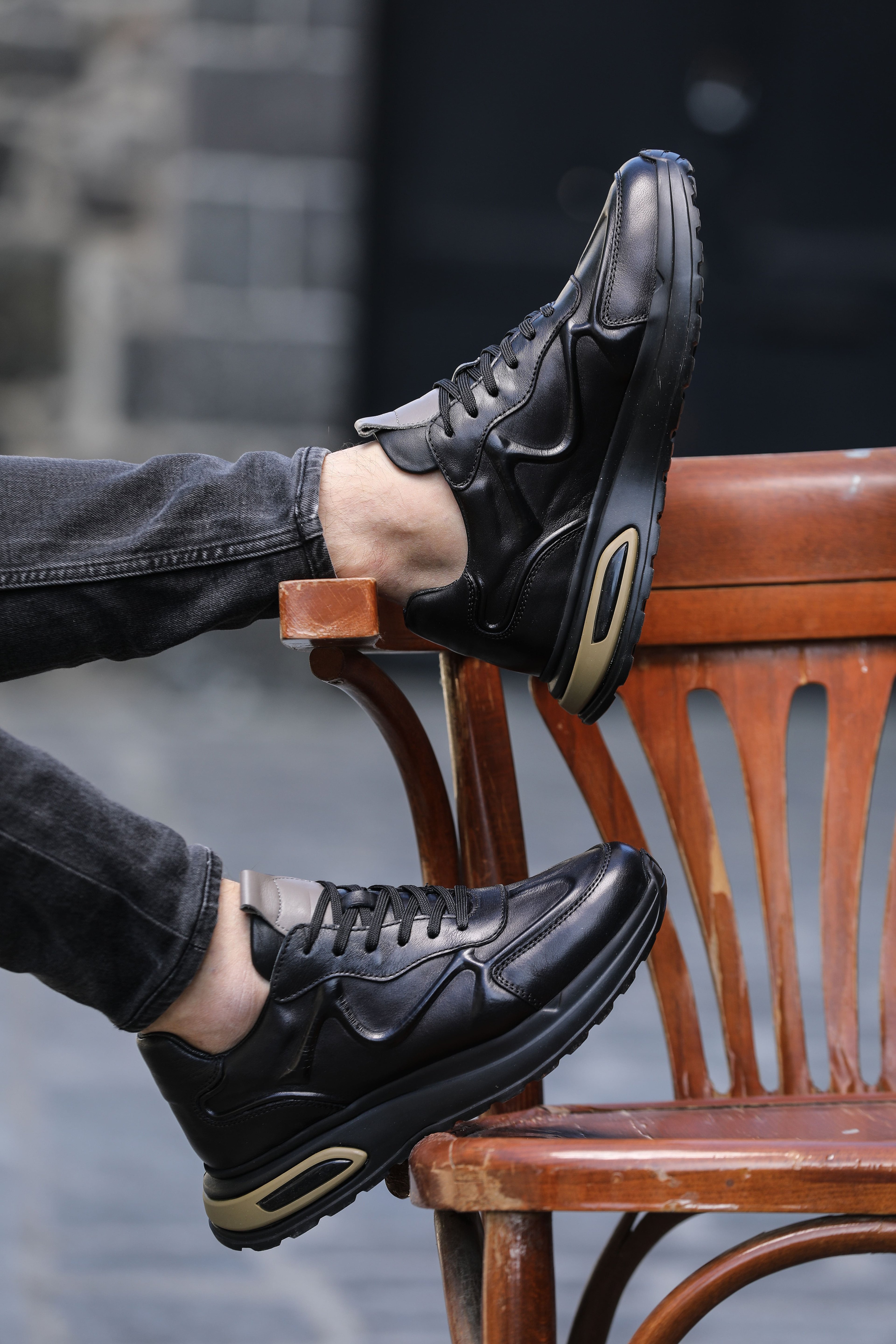 MANİLA HAKİKİ DERİ AİR TABAN GÜNLÜK ERKEK SNEAKER AYAKKABI
