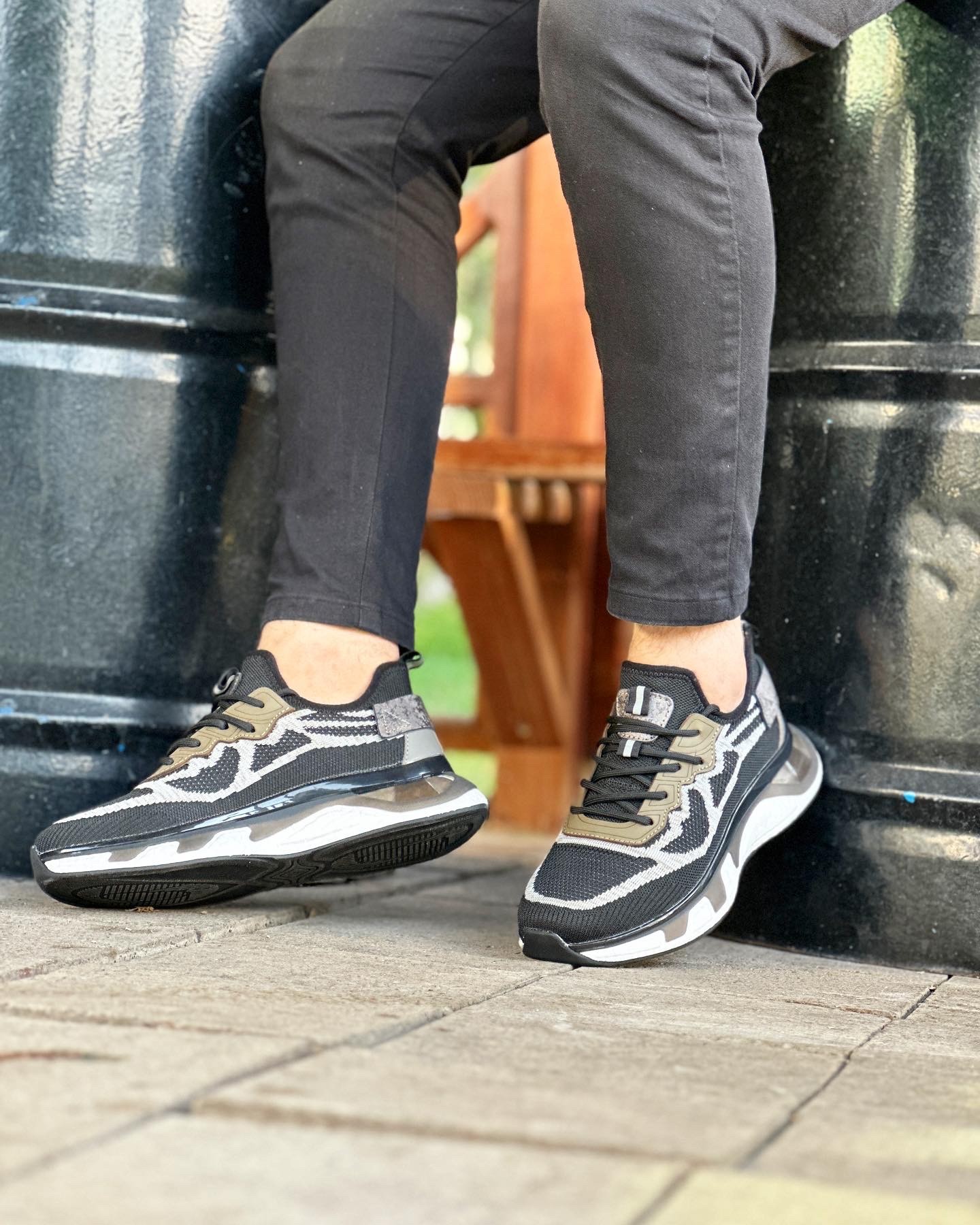 LİFUK HAKİKİ DERİ AİR TABAN GÜNLÜK ERKEK SNEAKER AYAKKABI - Siyah