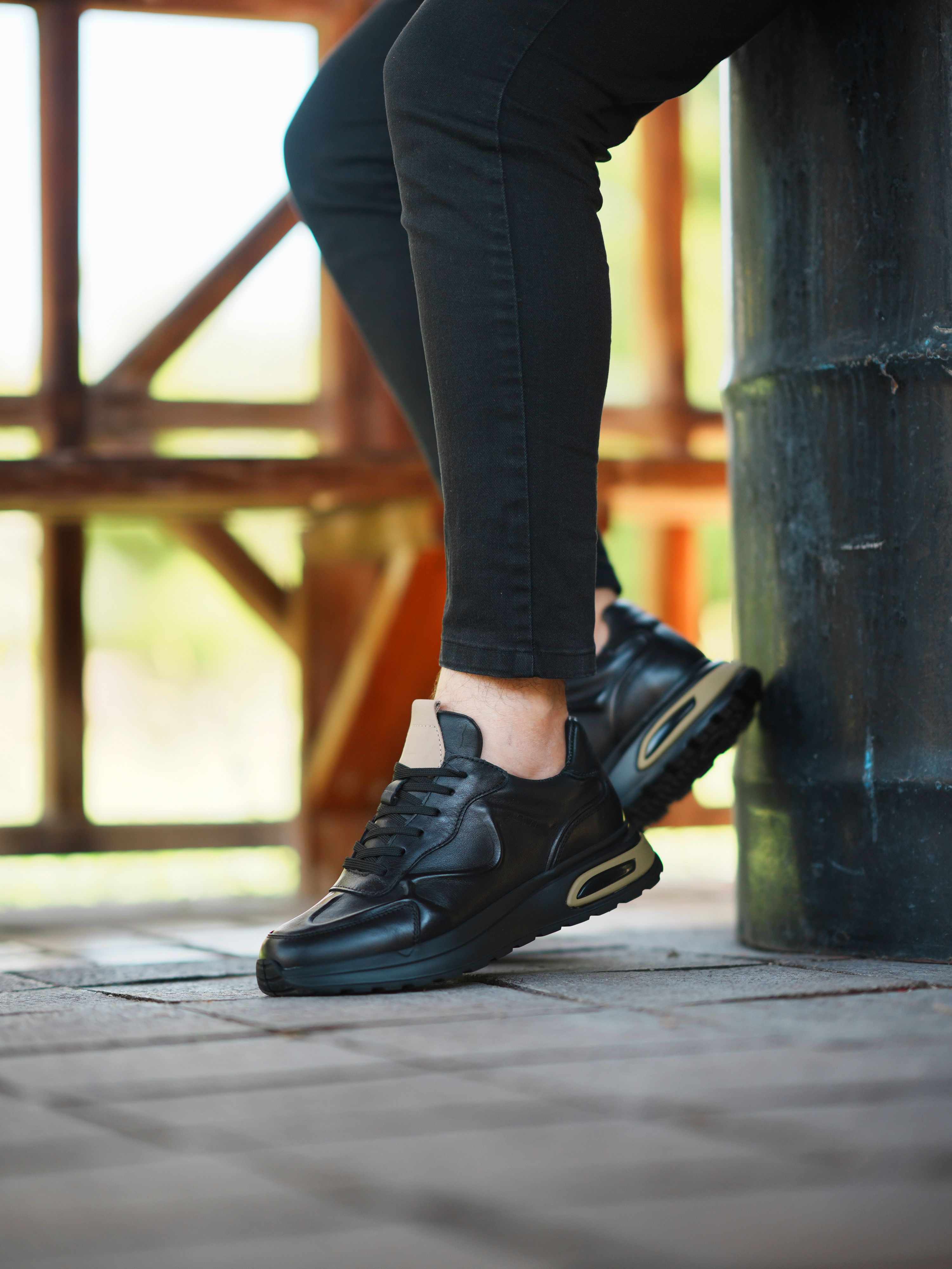 MANİLA HAKİKİ DERİ AİR TABAN GÜNLÜK ERKEK SNEAKER AYAKKABI