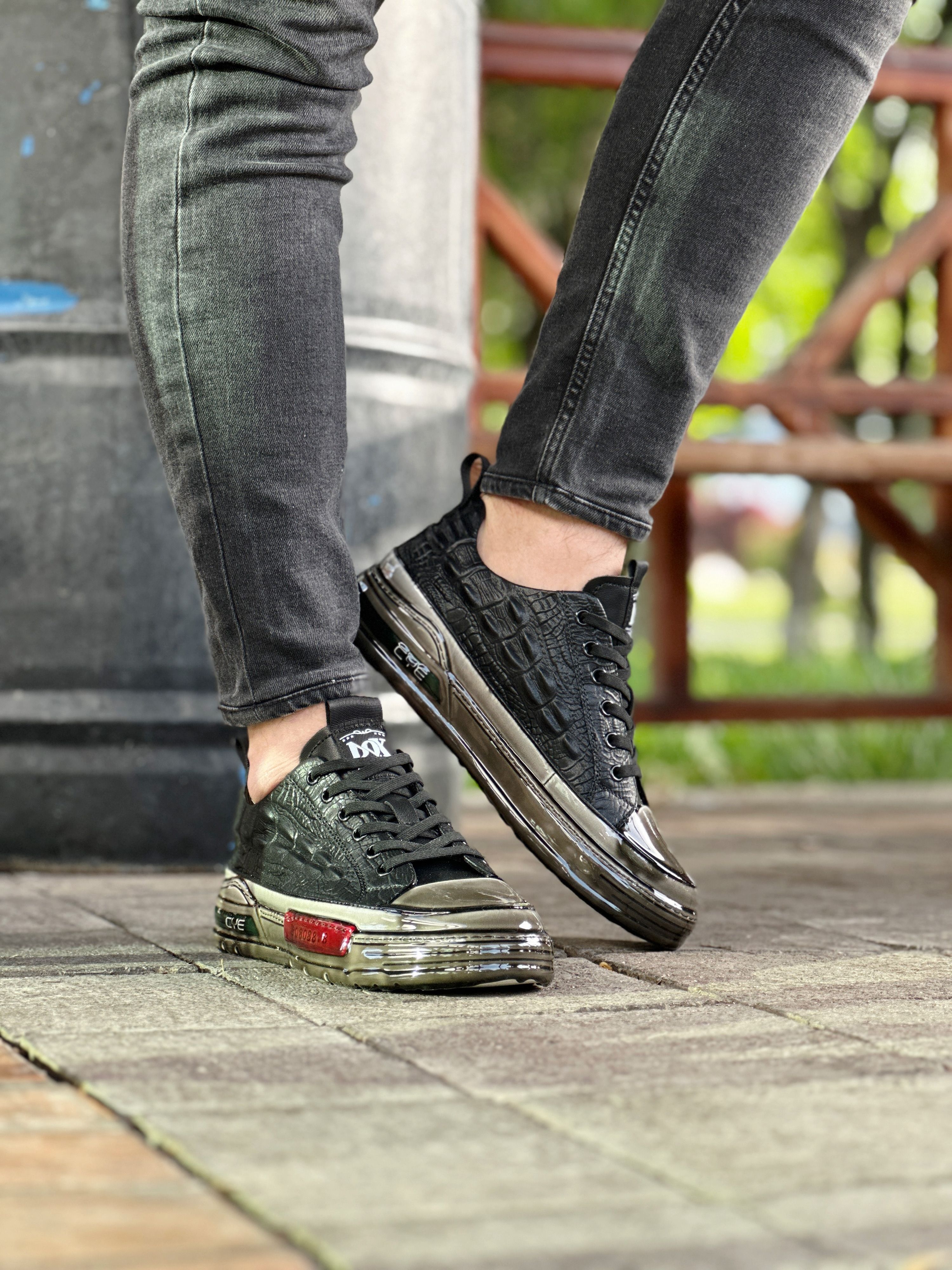 GİON HAKİKİ DERİ KAUÇUK TABAN ERKEK SNEAKER AYAKKABI