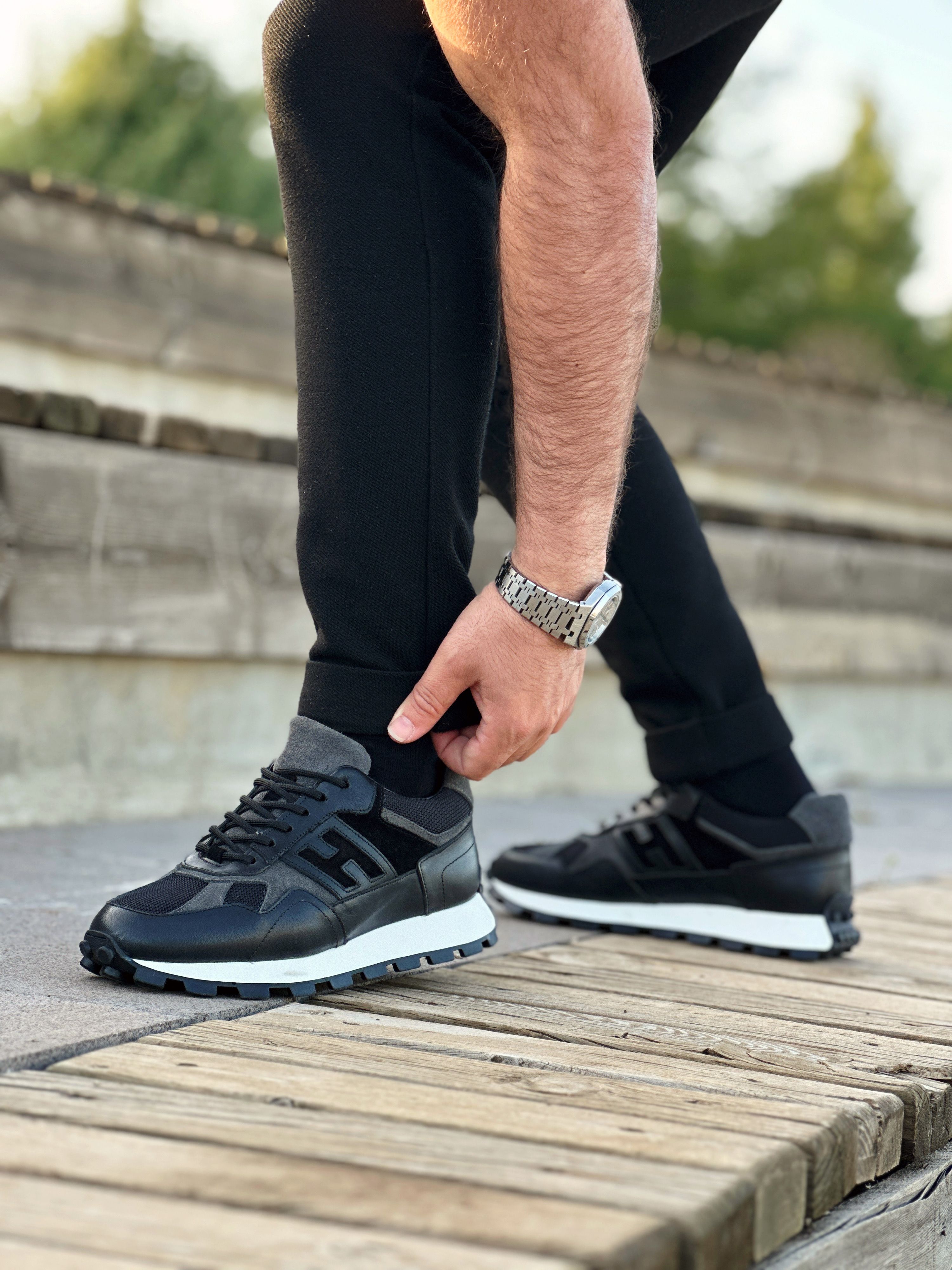 FENRUY HAKİKİ DERİ EVA TABAN ERKEK SNEAKER AYAKKABI