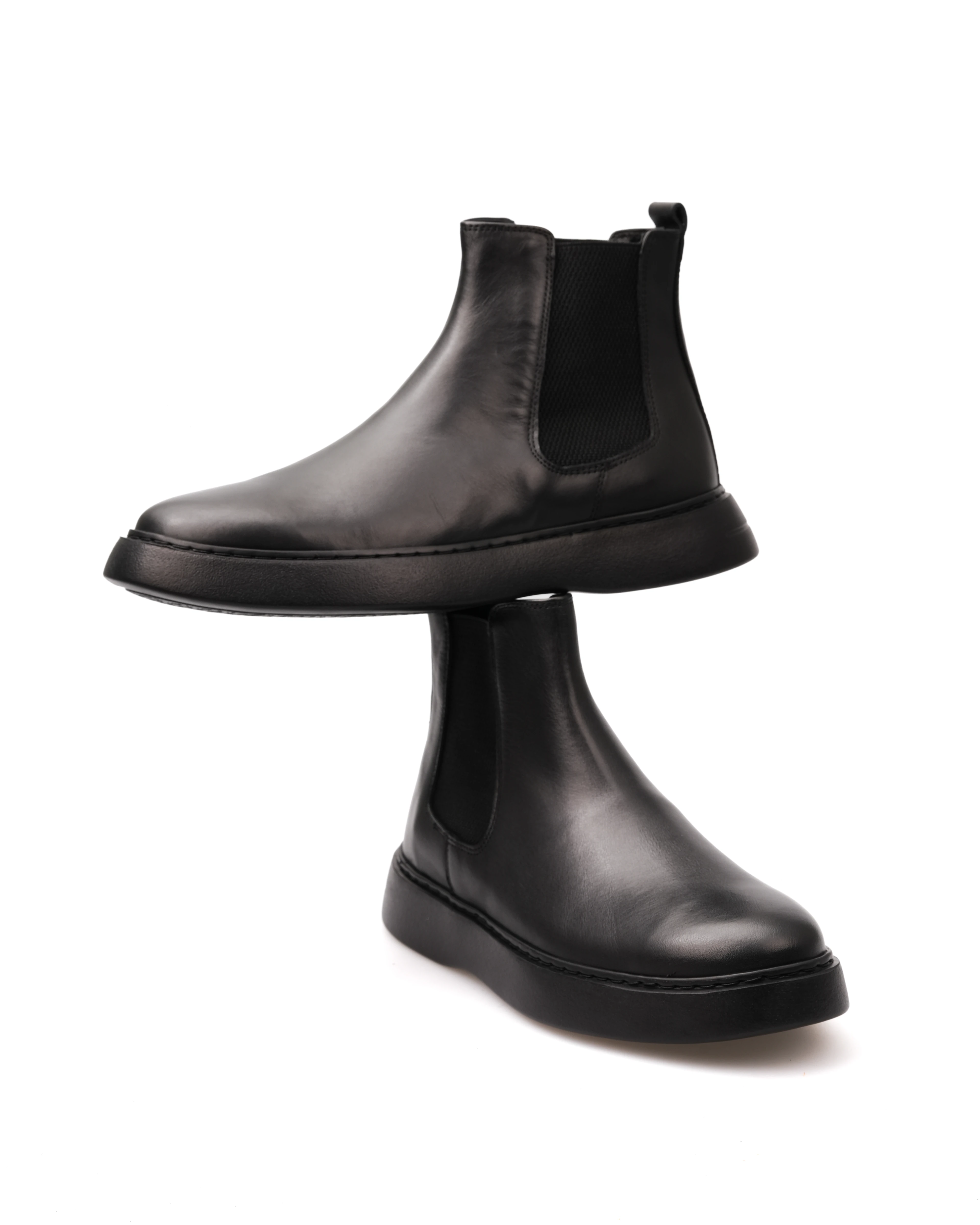 ELEK HAKİKİ DERİ GÜNLÜK ERKEK BOT - Siyah