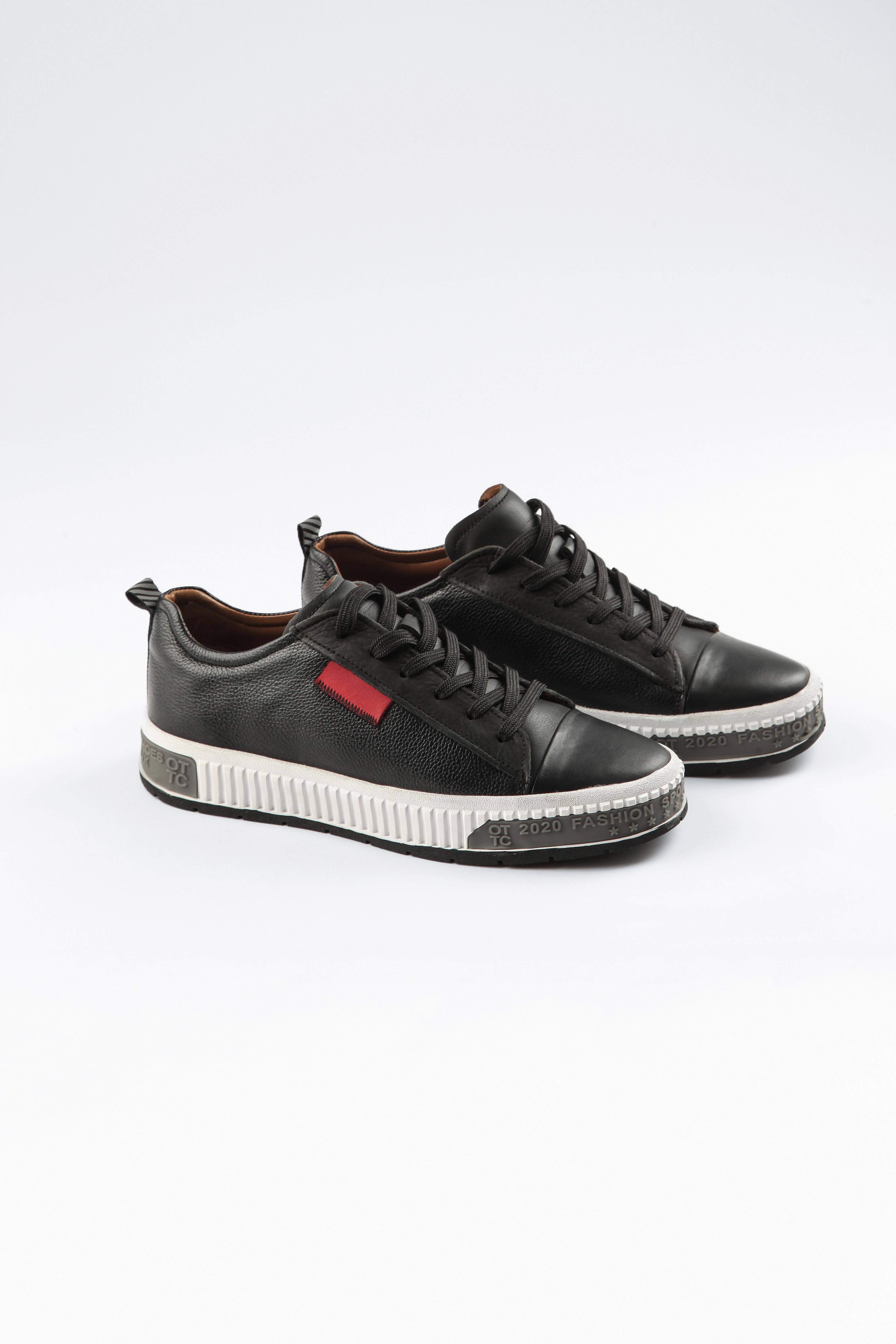 ZENNA HAKİKİ DERİ KAUÇUK TABAN GÜNLÜK ERKEK SNEAKER AYAKKABI