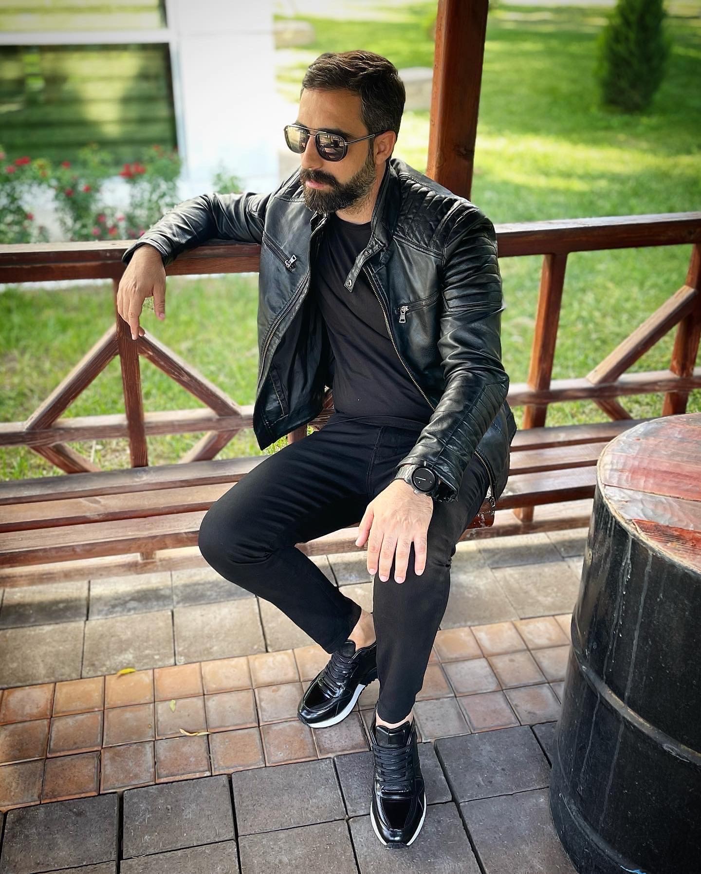 SENTO MODEL HAKİKİ DERİ EVA TABAN GÜNLÜK ERKEK SNEAKER AYAKKABI - Siyah