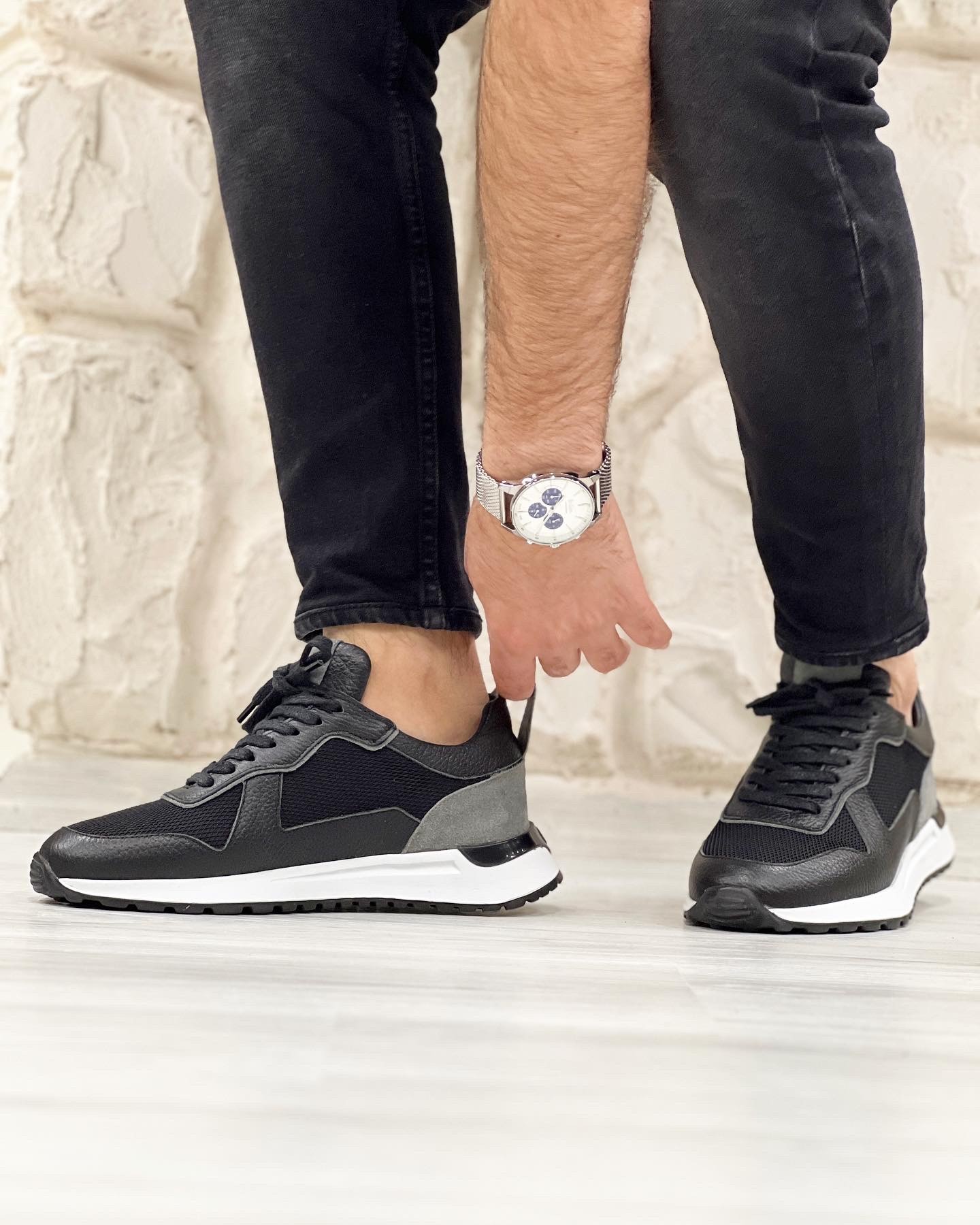 PATCH HAKİKİ DERİ EVA TABAN GÜNLÜK ERKEK SNEAKER AYAKKABI