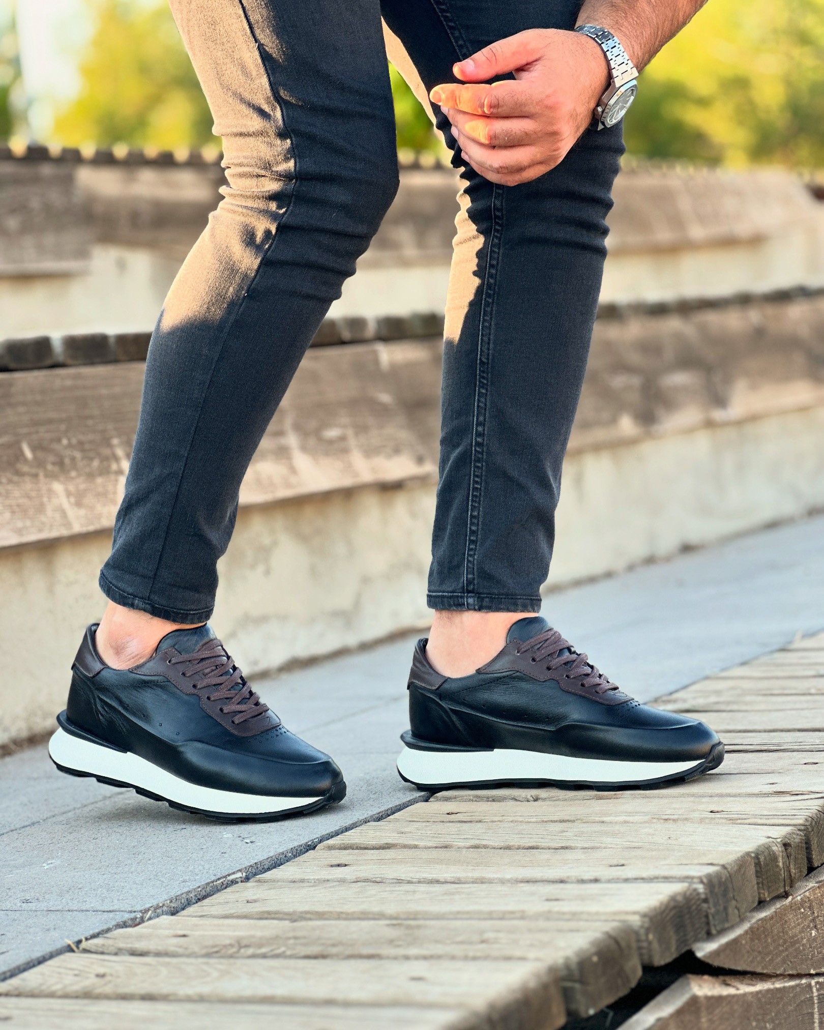 NOVA HAKİKİ DERİ EVA TABAN GÜNLÜK ERKEK SNEAKER AYAKKABI