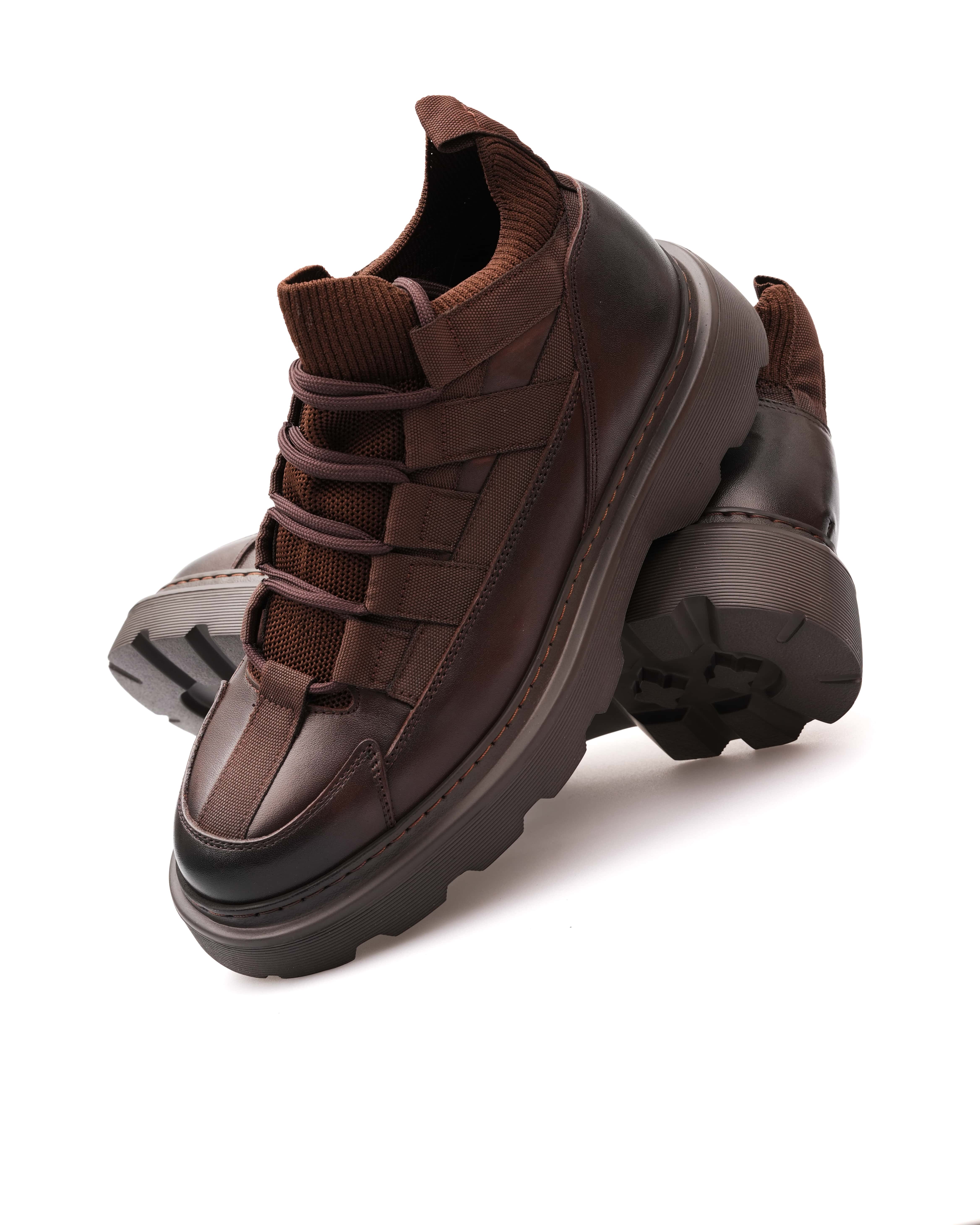 MARLEN HAKİKİ DERİ GÜNLÜK ERKEK BOT - Kahverengi