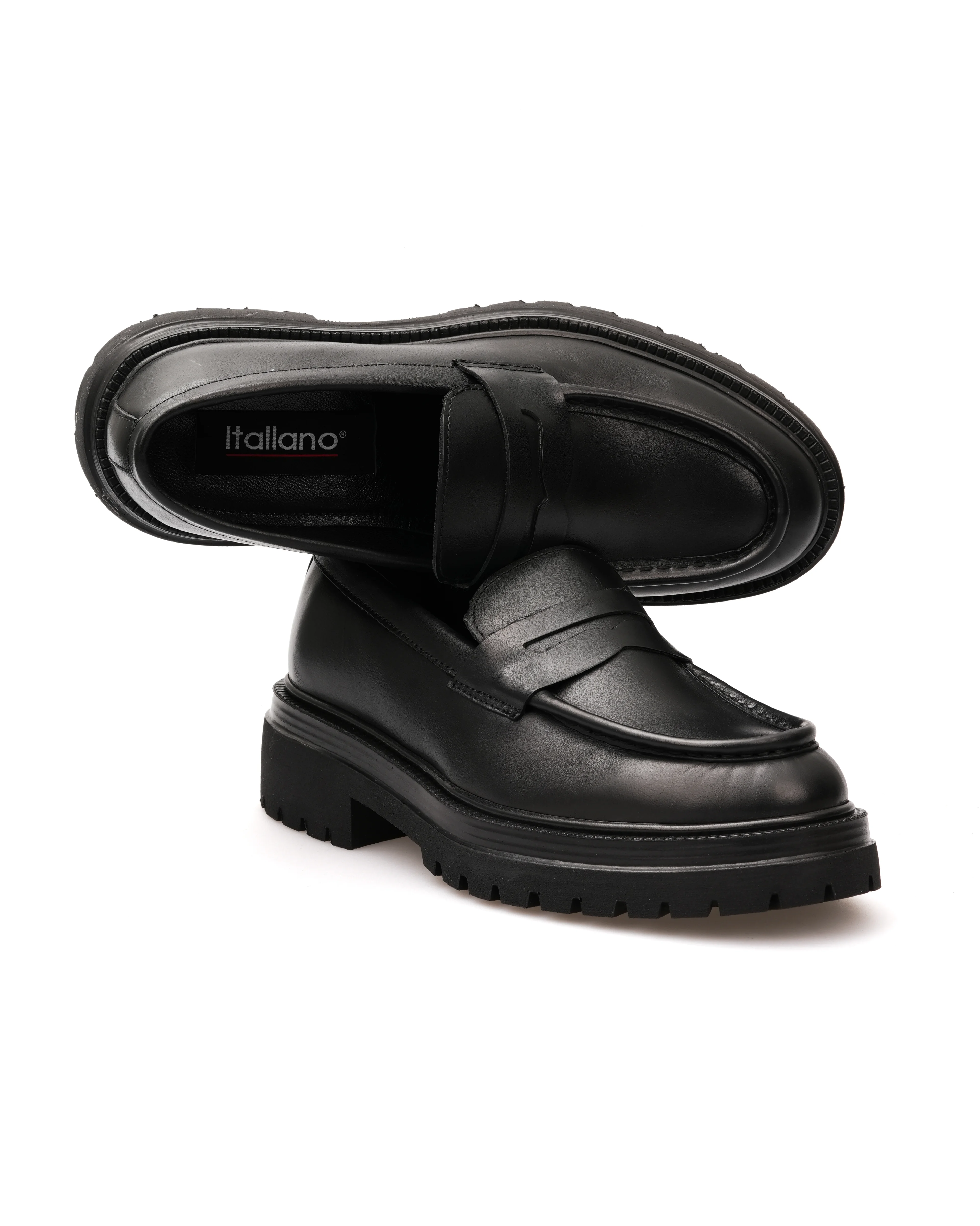 GERZA HAKİKİ DERİ GÜNLÜK ERKEK KLASİK AYAKKABI - Siyah açma