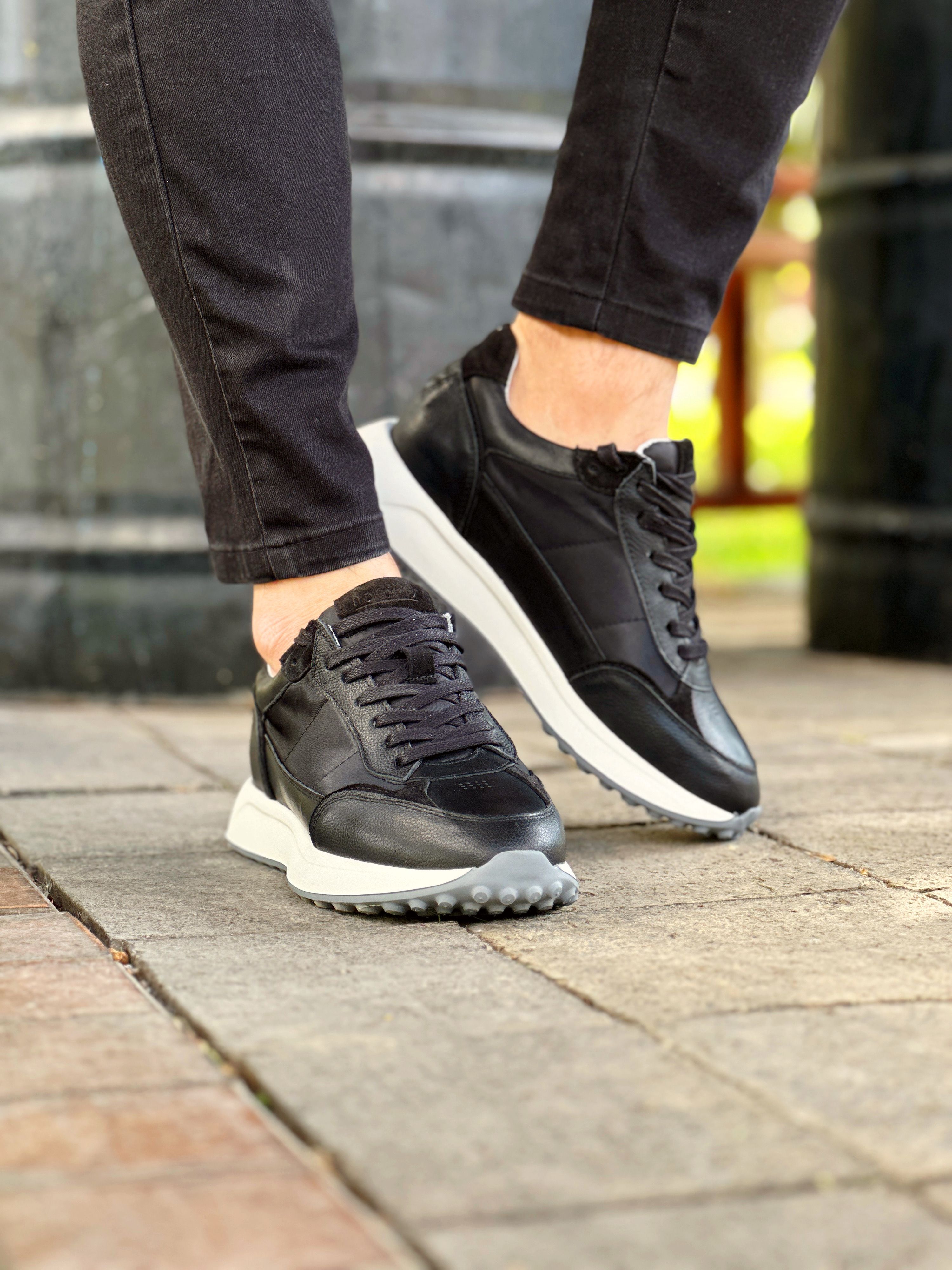 CEFAN HAKİKİ DERİ GARNİLİ GÜNLÜK ERKEK SNEAKER AYAKKABI