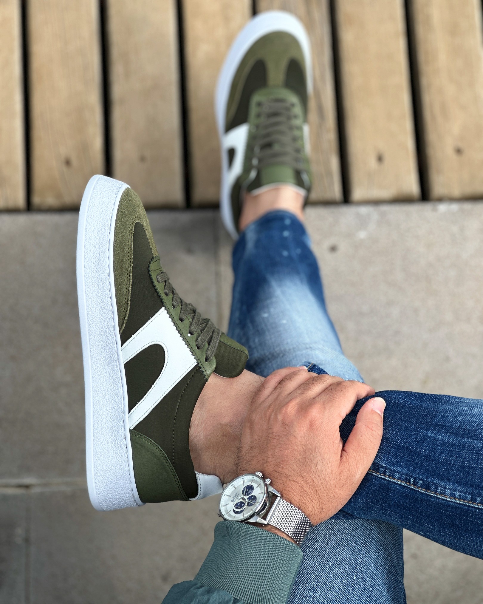 TREYLER HAKİKİ DERİ EVA TABAN GÜNLÜK ERKEK SNEAKER AYAKKABI