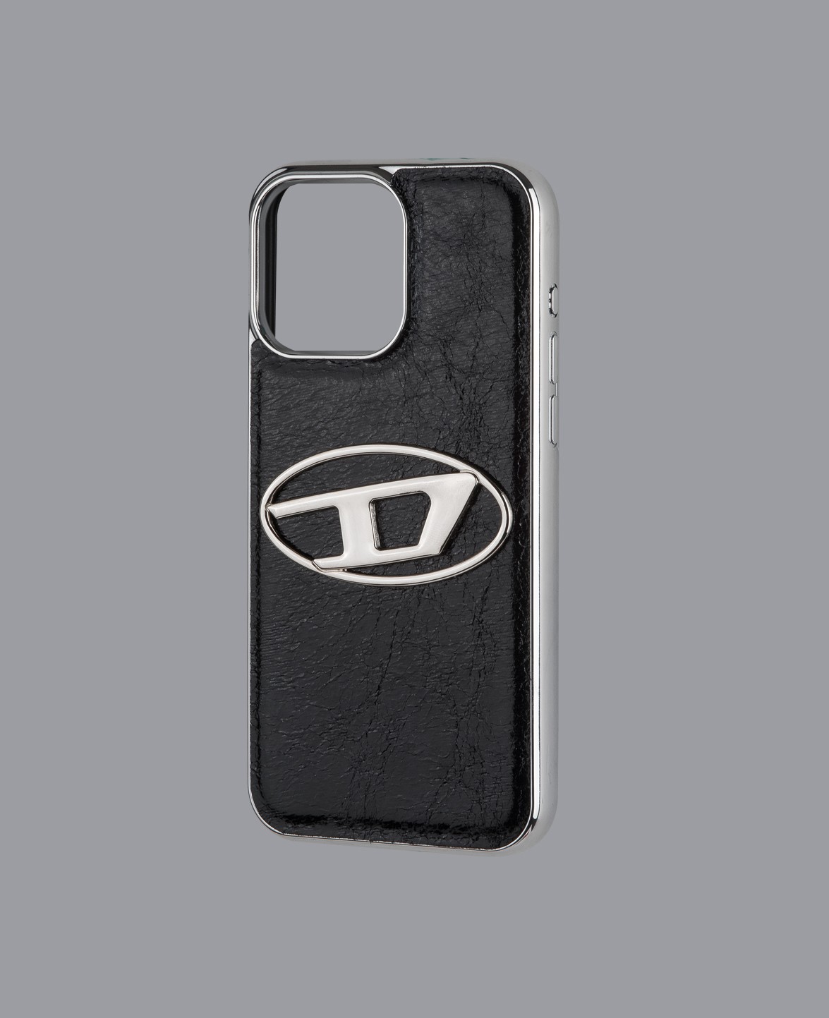 Kabartmalı Parlak Siyah Telefon Kılıfı - DK170 - iPhone 15 ProMax
