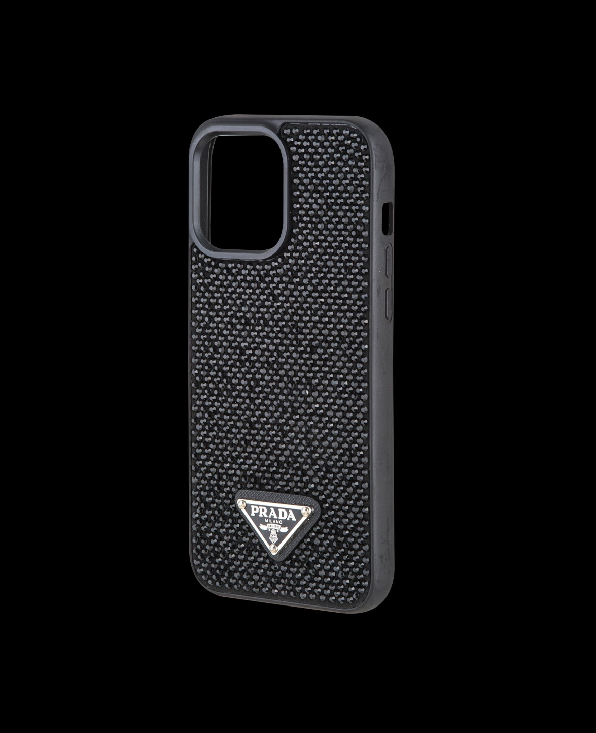 Siyah Taşlı Telefon Kılıfı - DK007 - iPhone 15 Pro