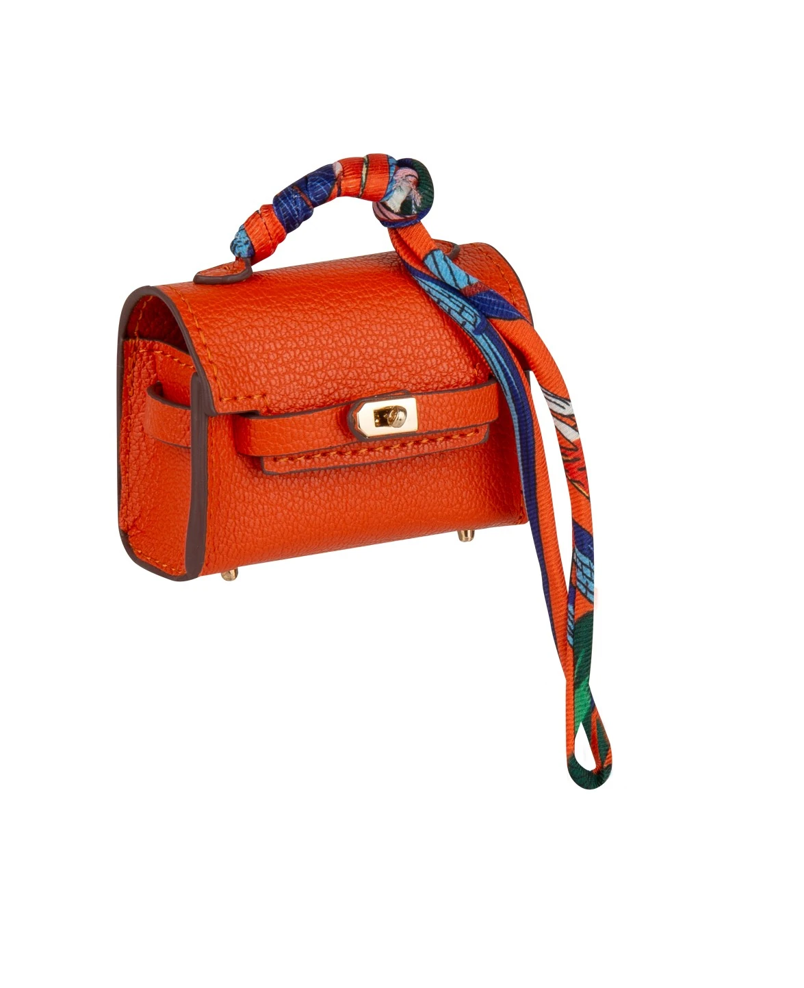 Turuncu Deri Airpods Kılıfı DK303 Airpods 4. Nesil