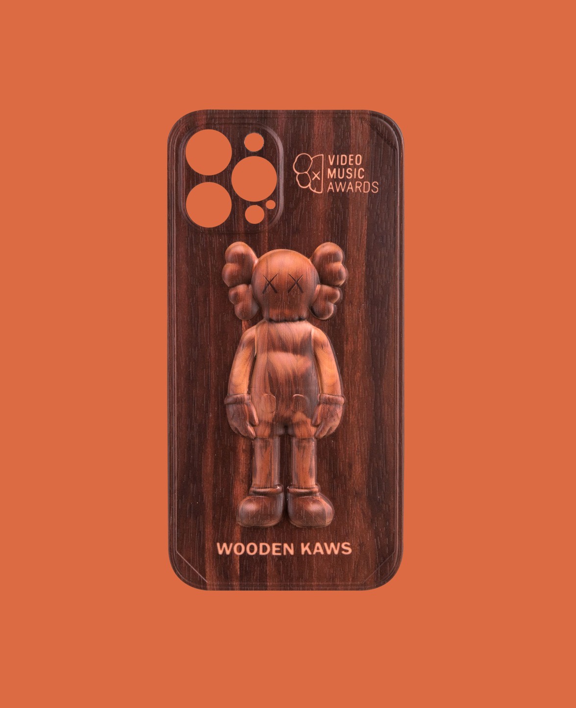 Brown 3D embossed phone case - DK112 - iPhone 12 Promax