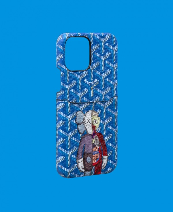 Mavi Kartlıklı Telefon Kılıfı - DK123 - iPhone 15 Plus