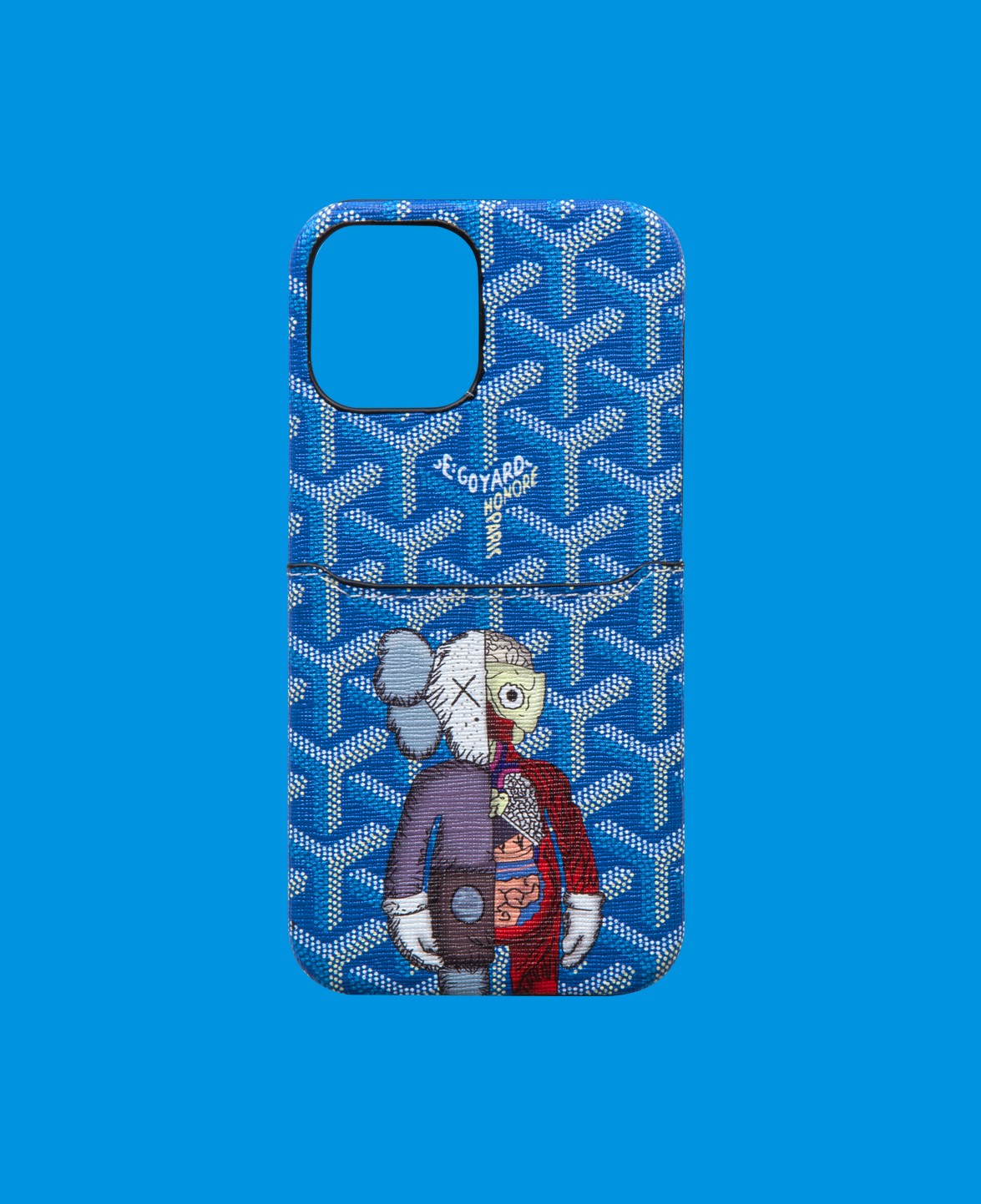 Mavi Kartlıklı Telefon Kılıfı - DK123 - iPhone 14 Plus