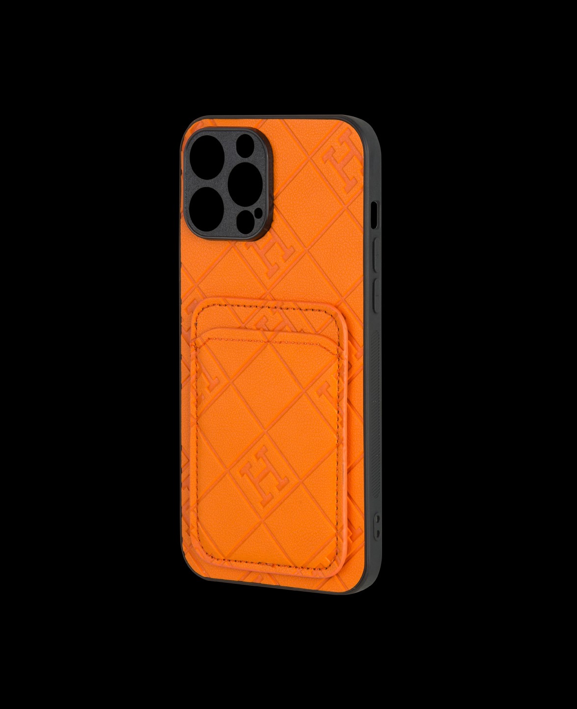 Orange Card Holder Phone Case - DK153 - iPhone 13 ProMax