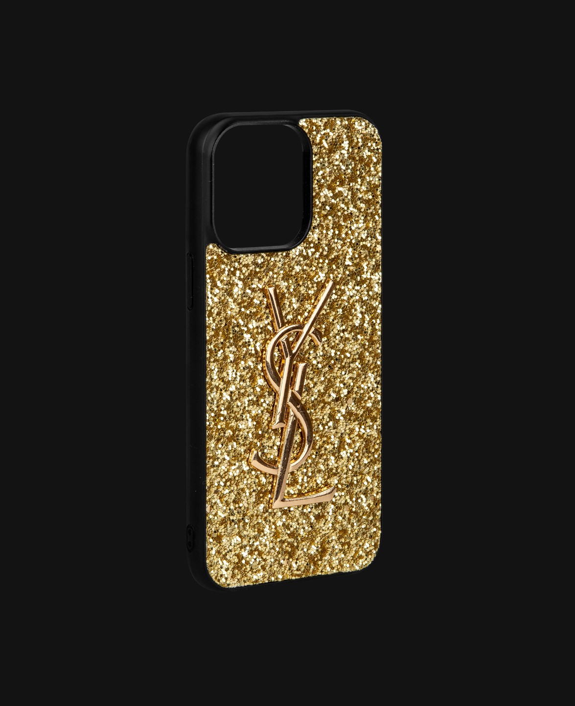 Gold Taşlı Telefon Kılıfı - DK220 - iPhone 14 Promax